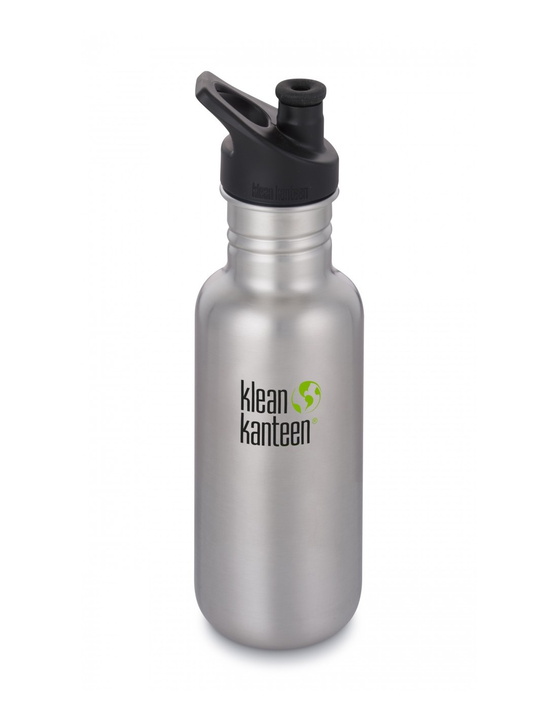 Klean Kanteen Edelstahl Trinkflasche Classic 532ml Sport Cap, Brushed Stain günstig online kaufen