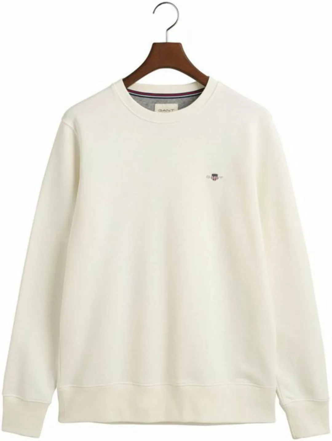 Gant Sweatshirt REG SHIELD C-NECK SWEAT mit Logostickerei auf der Brust günstig online kaufen