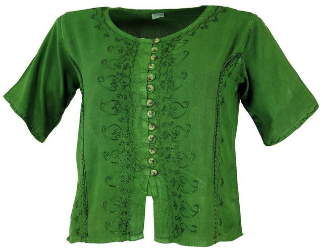 Guru-Shop Longbluse Kurzes Blusentop Boho chic, indische Hippie.. alternati günstig online kaufen