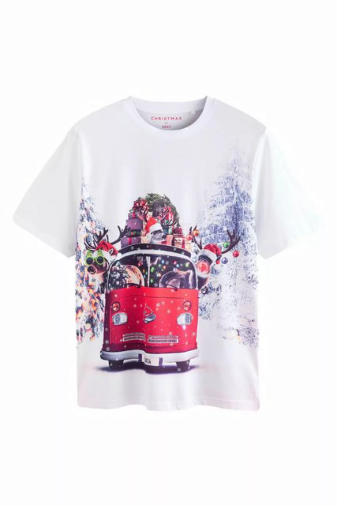 Next Print-Shirt T-Shirt mit Weihnachtsmotiv (1-tlg) günstig online kaufen