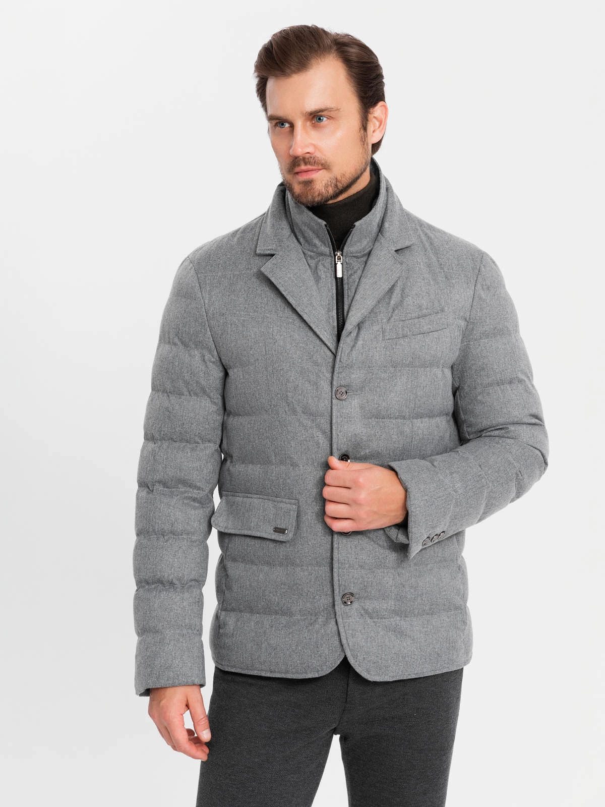 OMBRE Steppjacke Herrenjacke in Sakkoschnitt und günstig online kaufen
