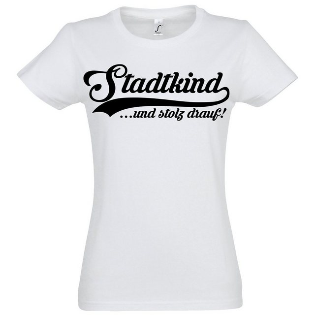 Youth Designz T-Shirt Stadtkind Damen Shirt mit trendigem Frontprint günstig online kaufen
