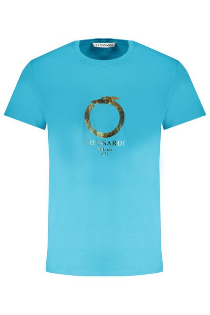 Trussardi T-Shirt Herren Kurzarm T-Shirt Blau mit Rundhals und günstig online kaufen