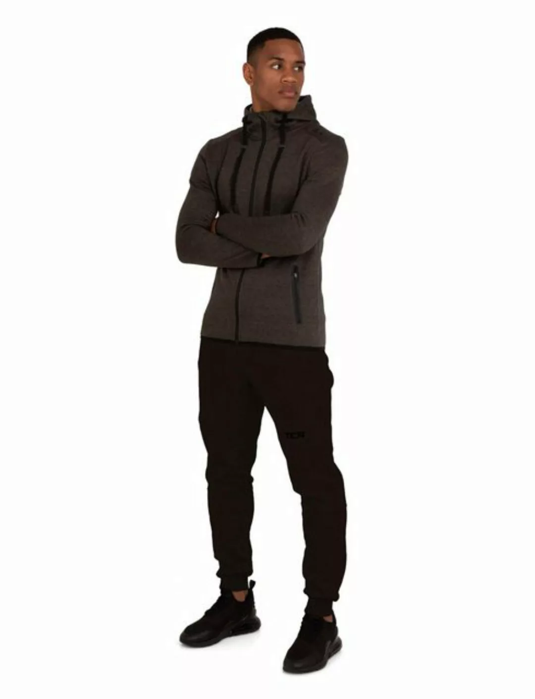 TCA Trainingspullover TCA Herren Hoodie mit Kapuze und Reißverschluss - Dun günstig online kaufen