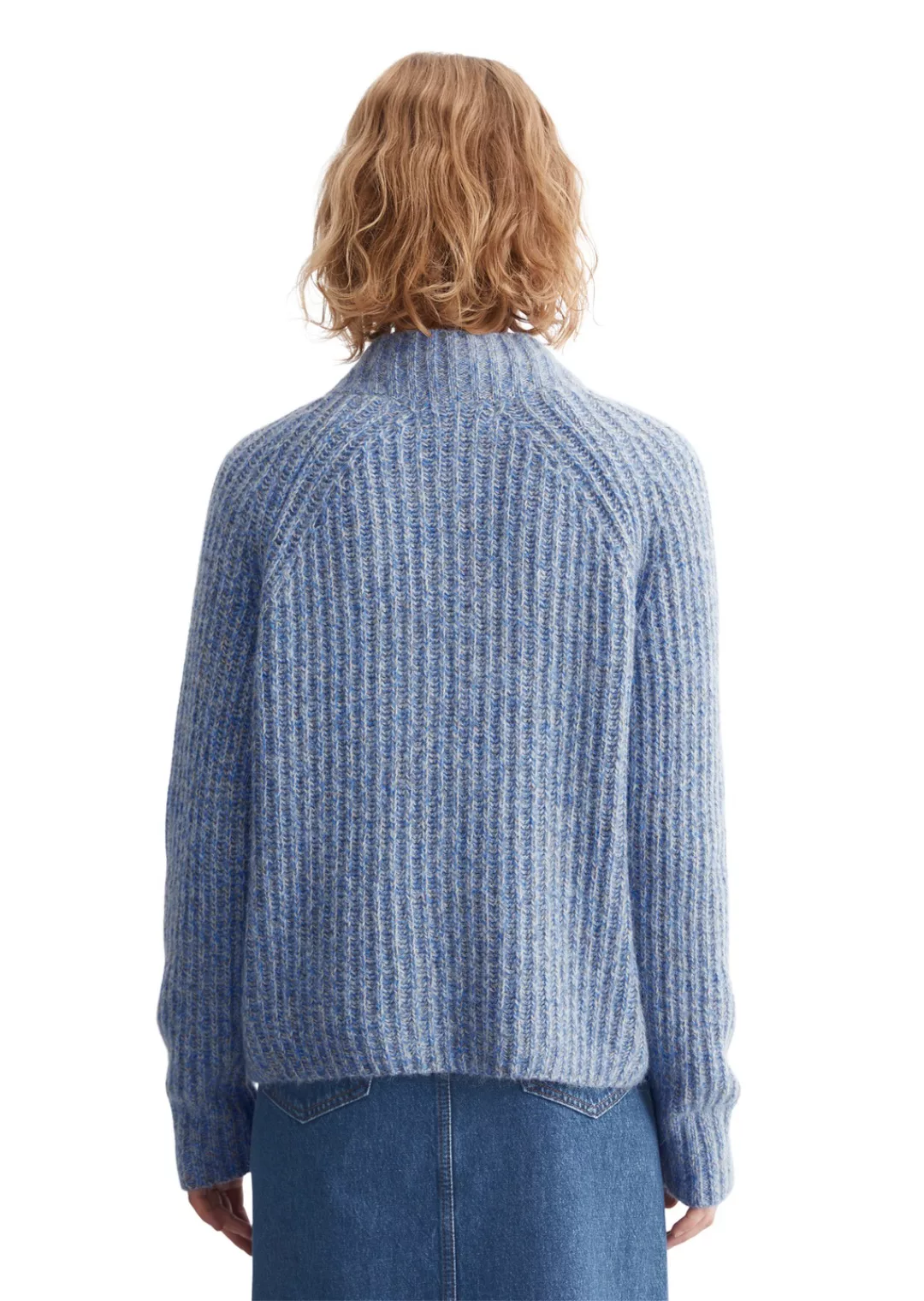 Marc OPolo DENIM Strickpullover "aus flauschigem Schurwolle-Mix" günstig online kaufen