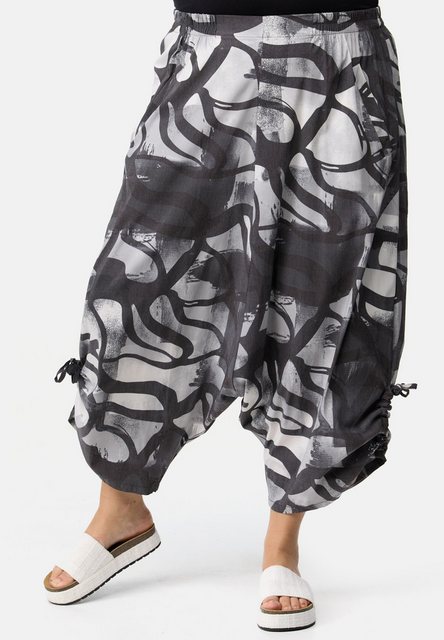 Kekoo Haremshose Weite Hose gemustert aus Viskose-Stretch 'Nevia' günstig online kaufen