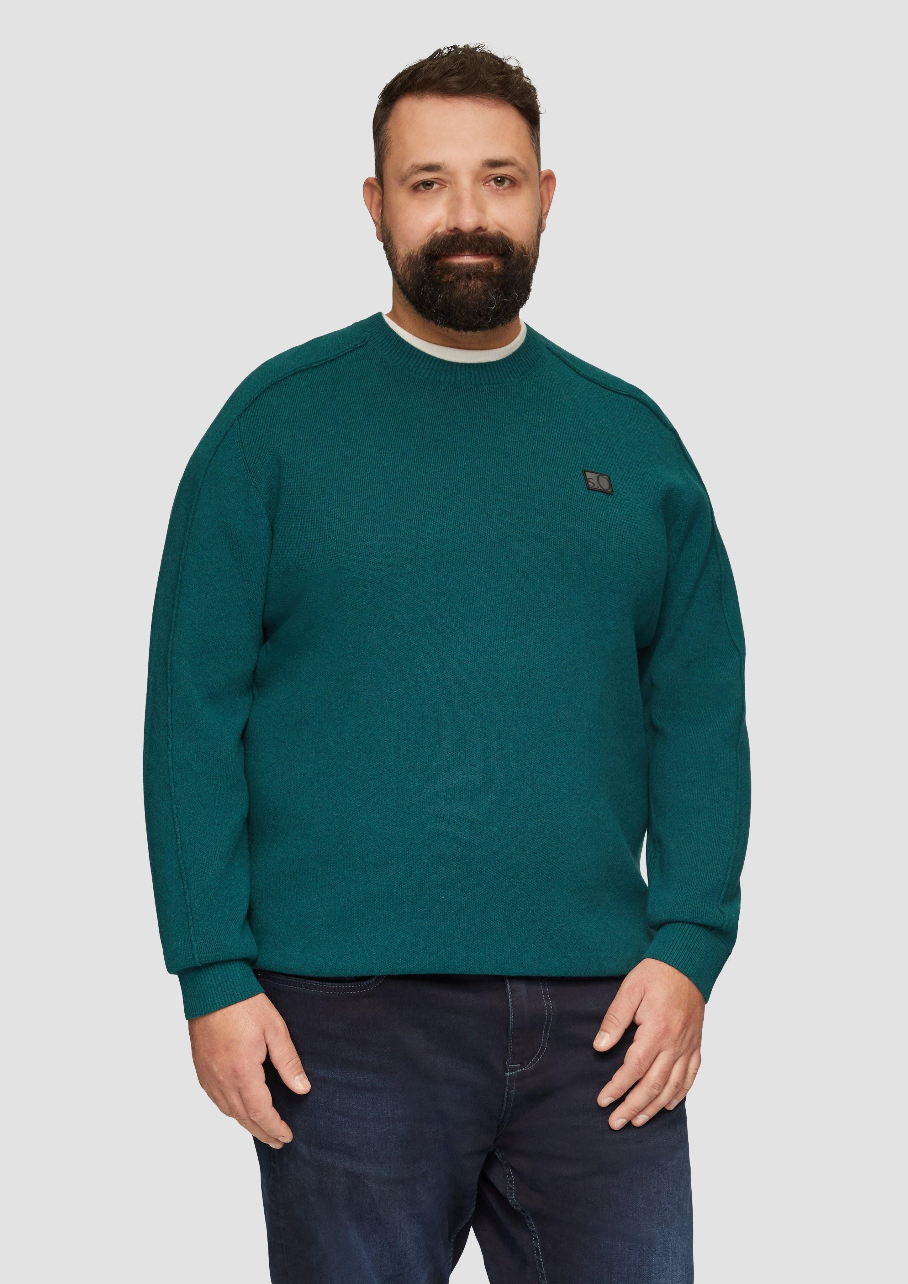 s.Oliver Strickpullover Strickpullover mit Nahtdetails und günstig online kaufen