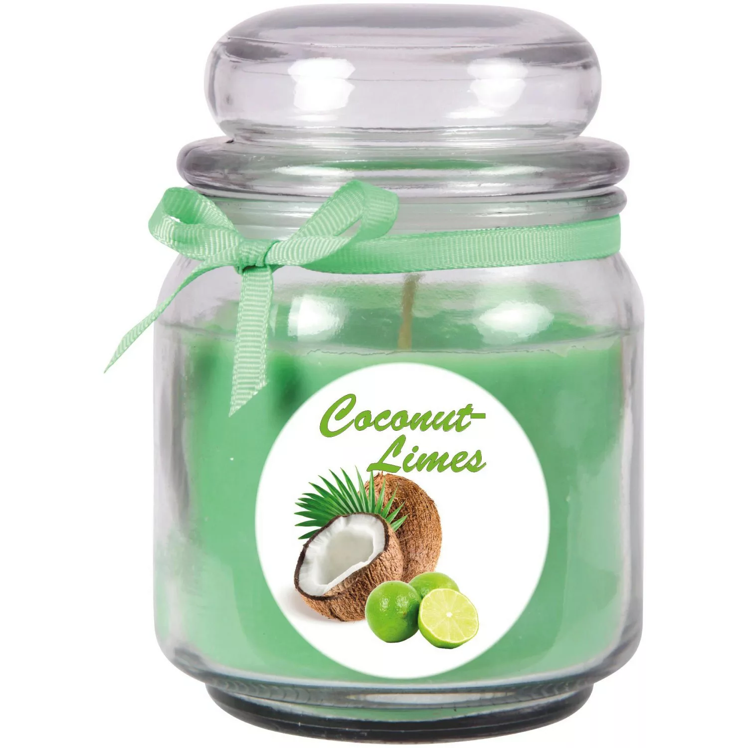 HS Candle Duftkerze & Glas Duft Bild Bonbon Ø9 cm Coconut Limes günstig online kaufen