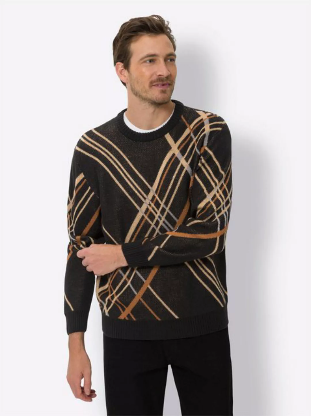 Sieh an! Strickpullover Rundhals-Pullover günstig online kaufen