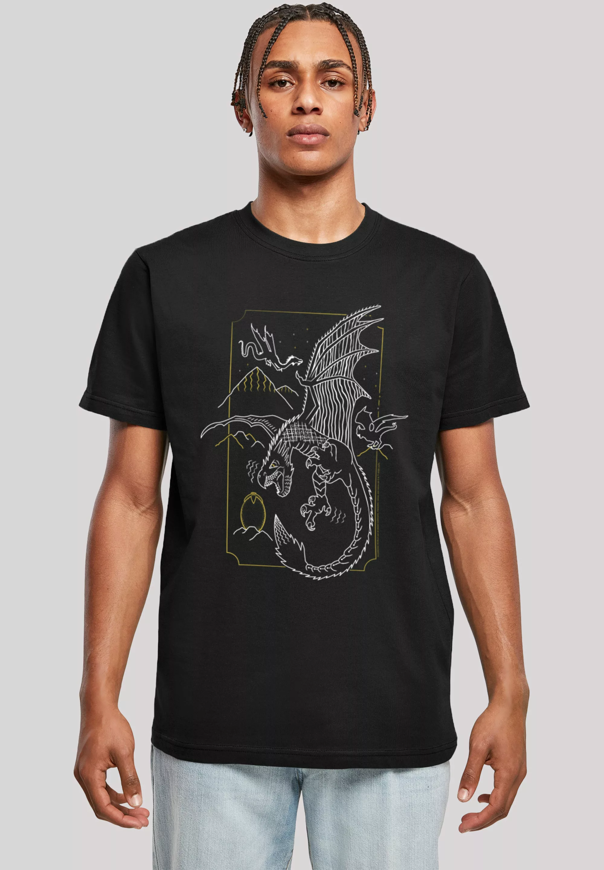 F4NT4STIC T-Shirt "Harry Potter Dragon Line Art", Print günstig online kaufen