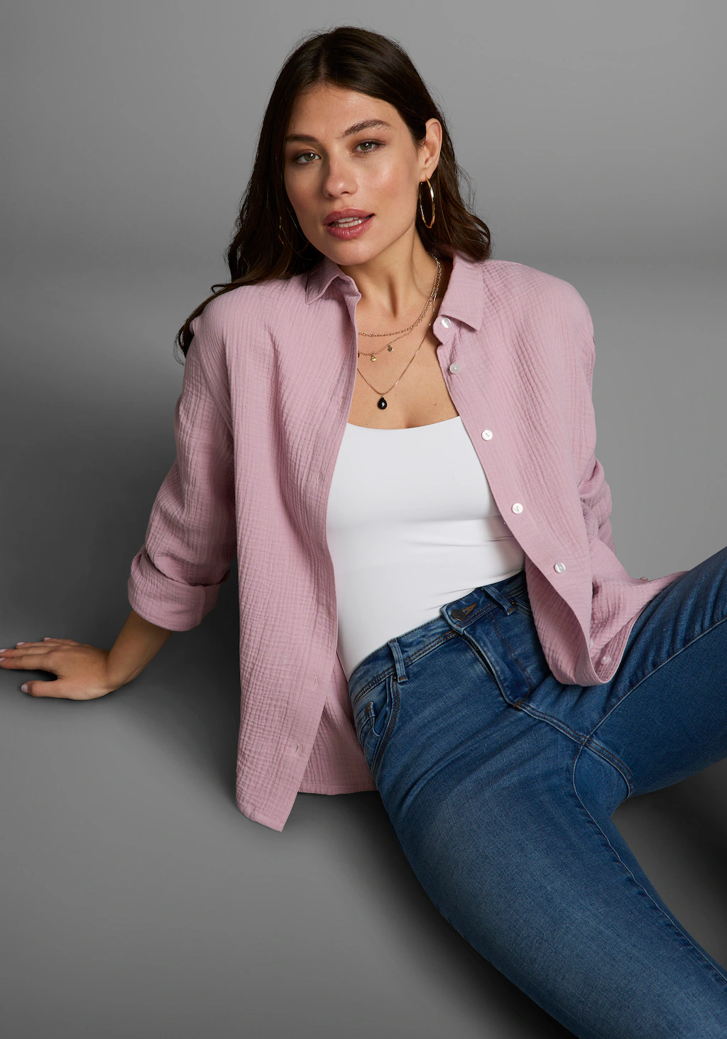 Laura Scott Longbluse, in Musselin-Qualität günstig online kaufen