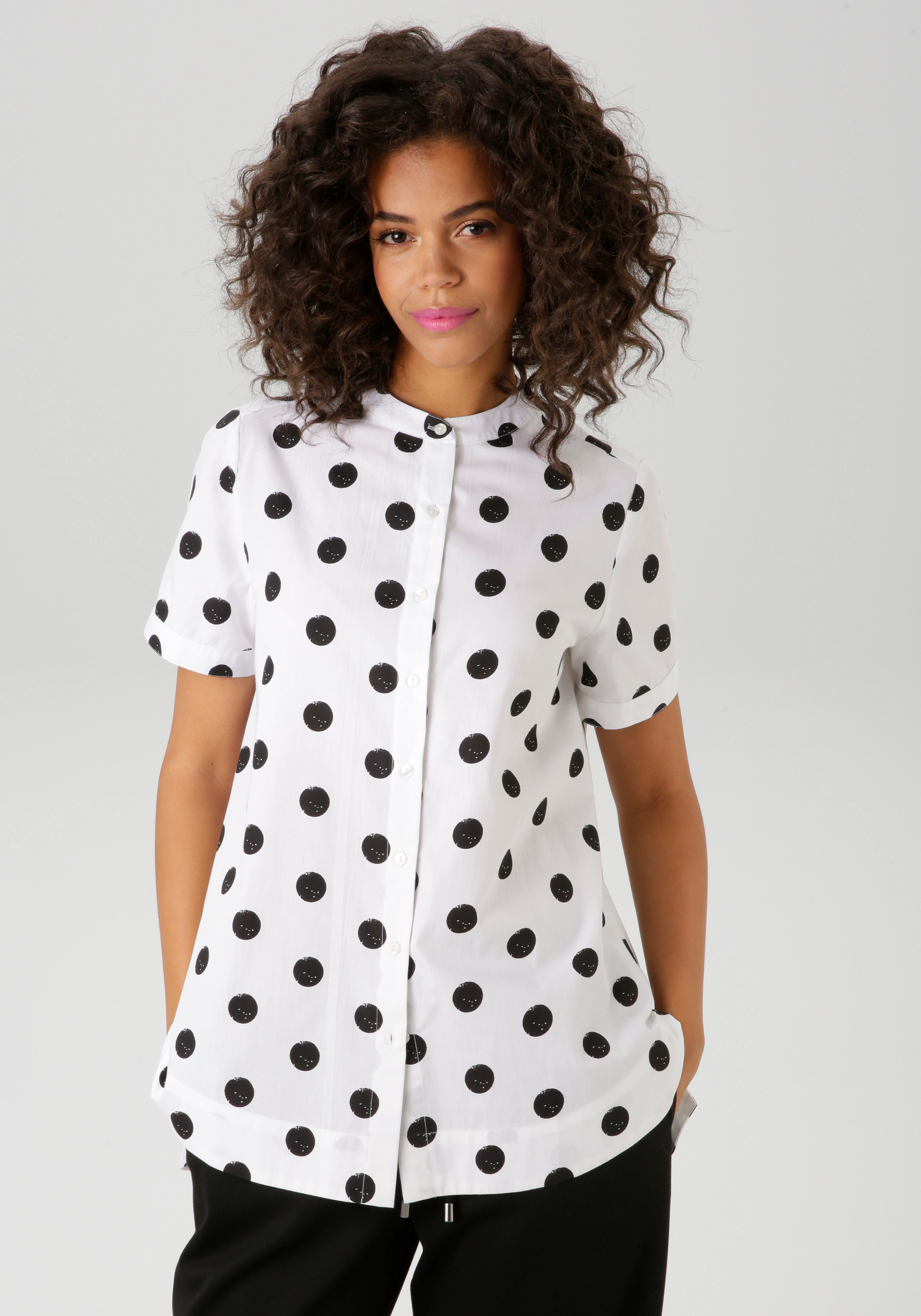 Aniston CASUAL Longbluse, mit coolen Punkten bedruckt günstig online kaufen