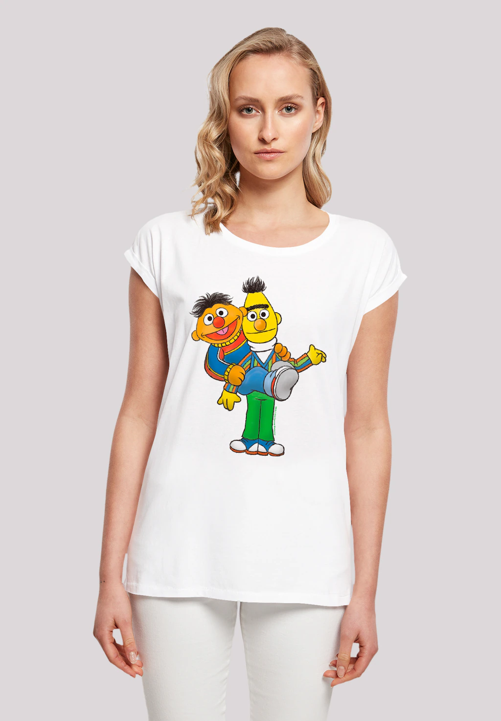 F4NT4STIC T-Shirt "Sesamstraße Ernie & Bert", Premium Qualität, Weihnachts- günstig online kaufen