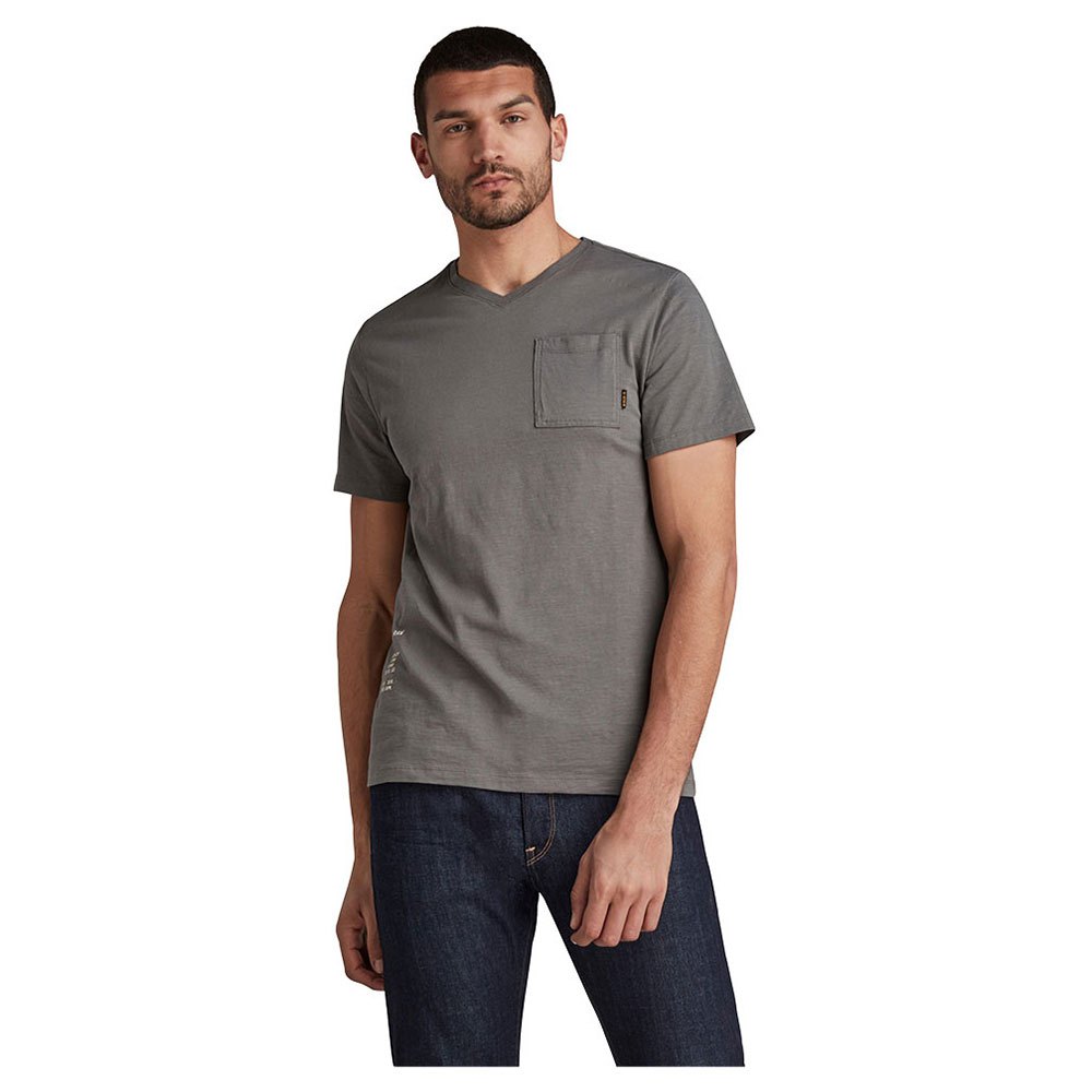 G-star Kurzarm V-ausschnitt T-shirt S Gs Grey günstig online kaufen