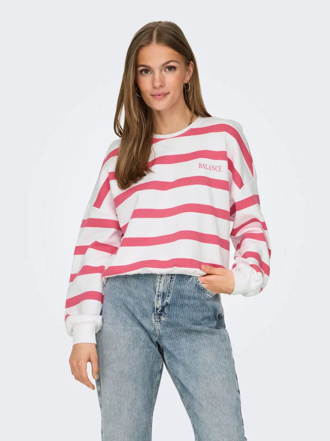 ONLY Sweater "ONLASHLEY L/S O-NECK SWT" günstig online kaufen