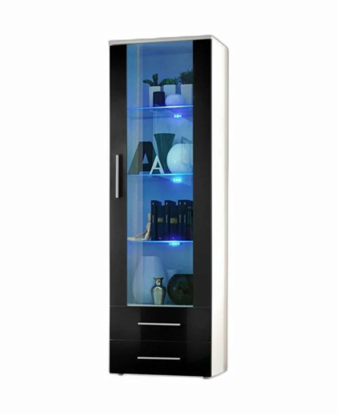 Xlmoebel Vitrine Elegante Holzschrank Vitrine Wohnstil Modern Designer (1-S günstig online kaufen