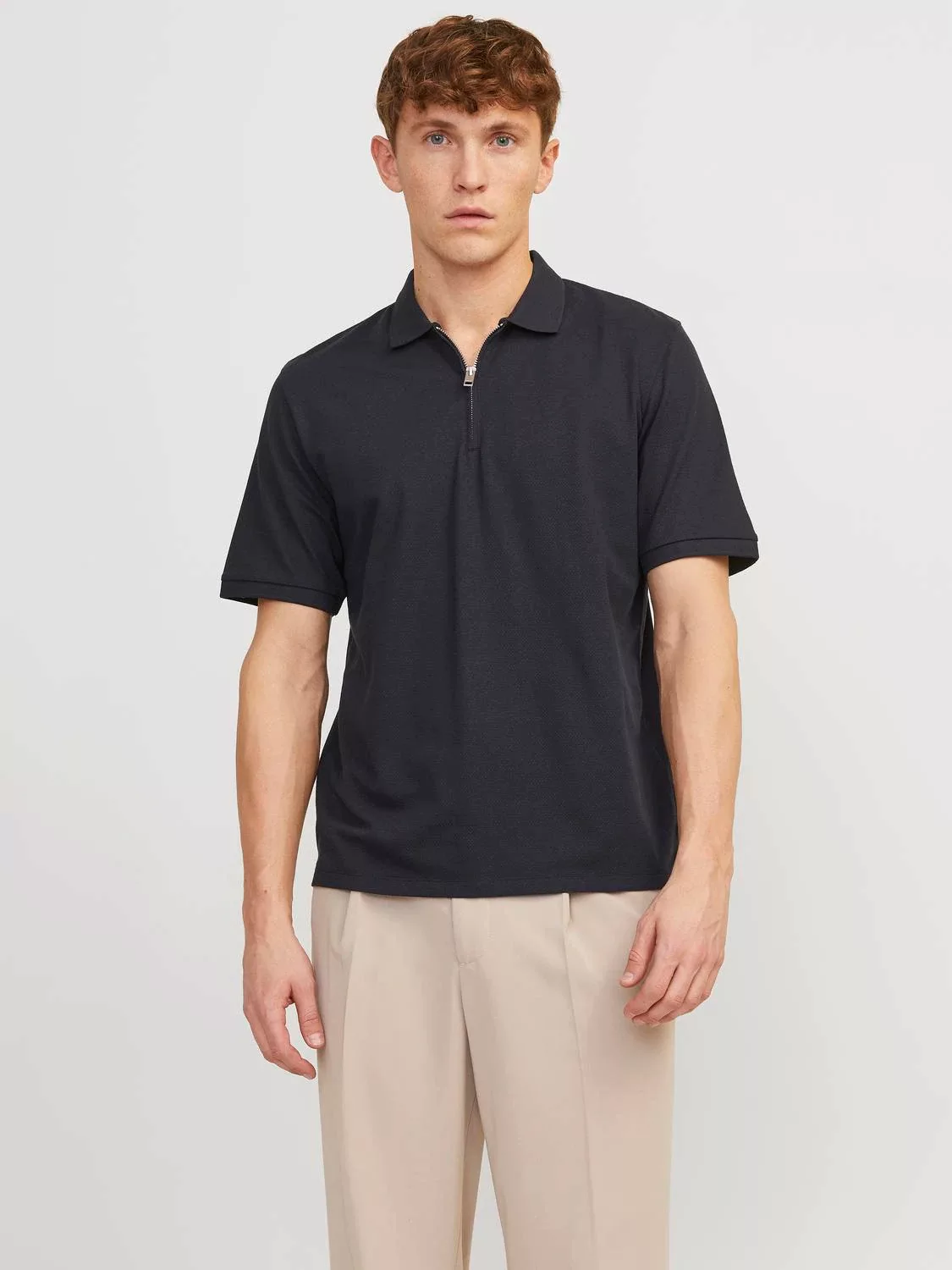 Jack & Jones Poloshirt JJEMAC ZIP SS POLO SN günstig online kaufen