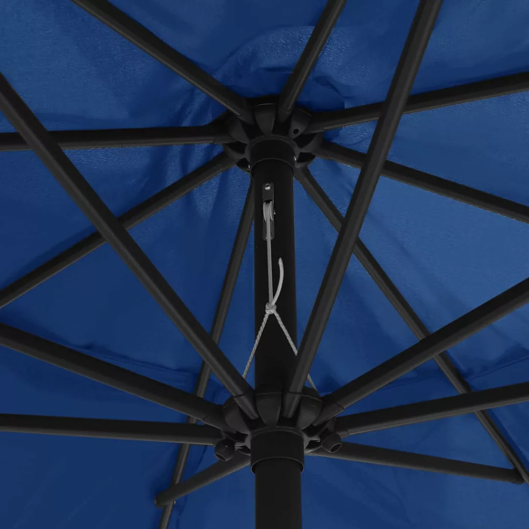 Sonnenschirm Mit Metall-mast 400 Cm Azurblau günstig online kaufen