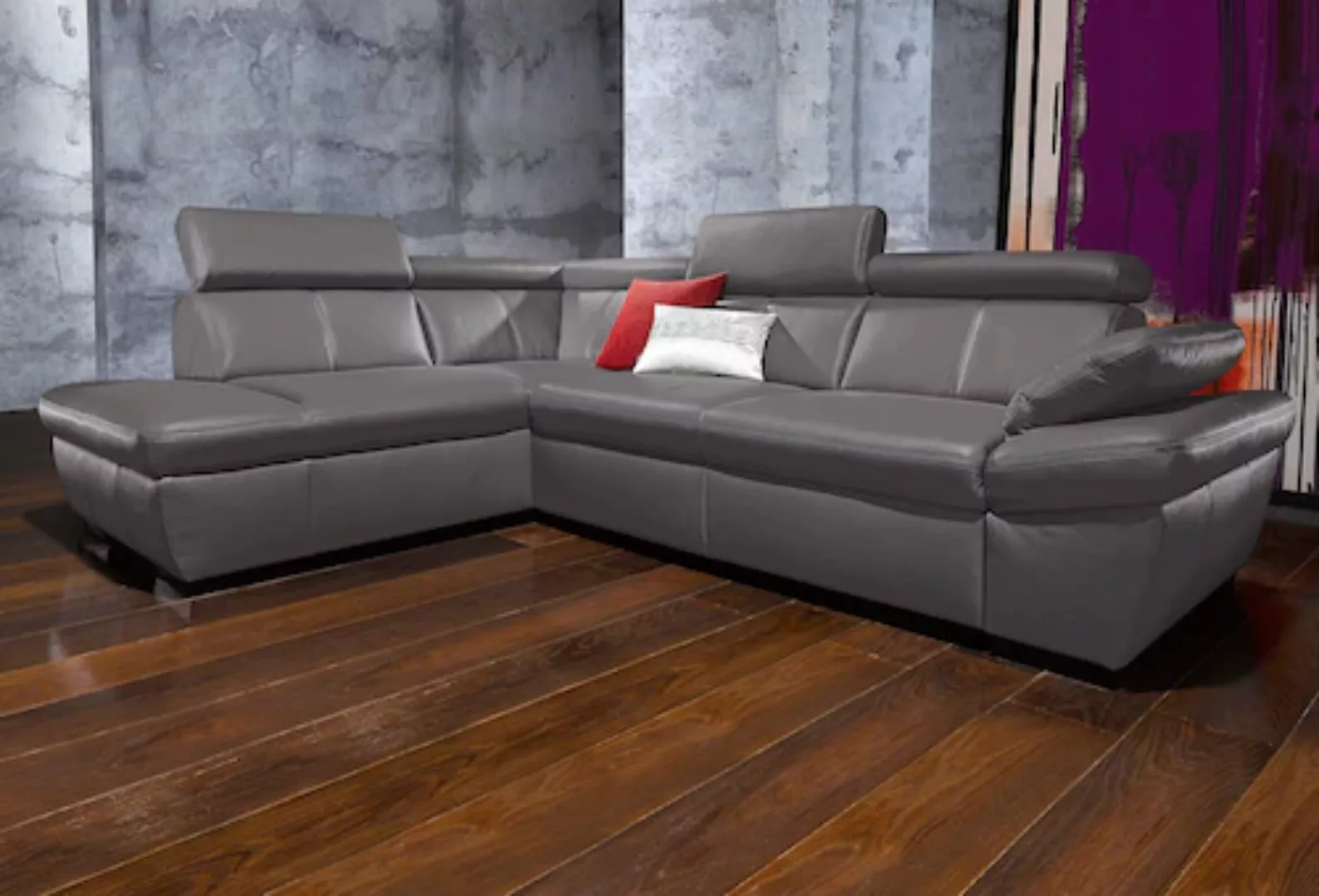 exxpo - sofa fashion Ecksofa "Salerno, klassisch modernes Funktionssofa, ho günstig online kaufen