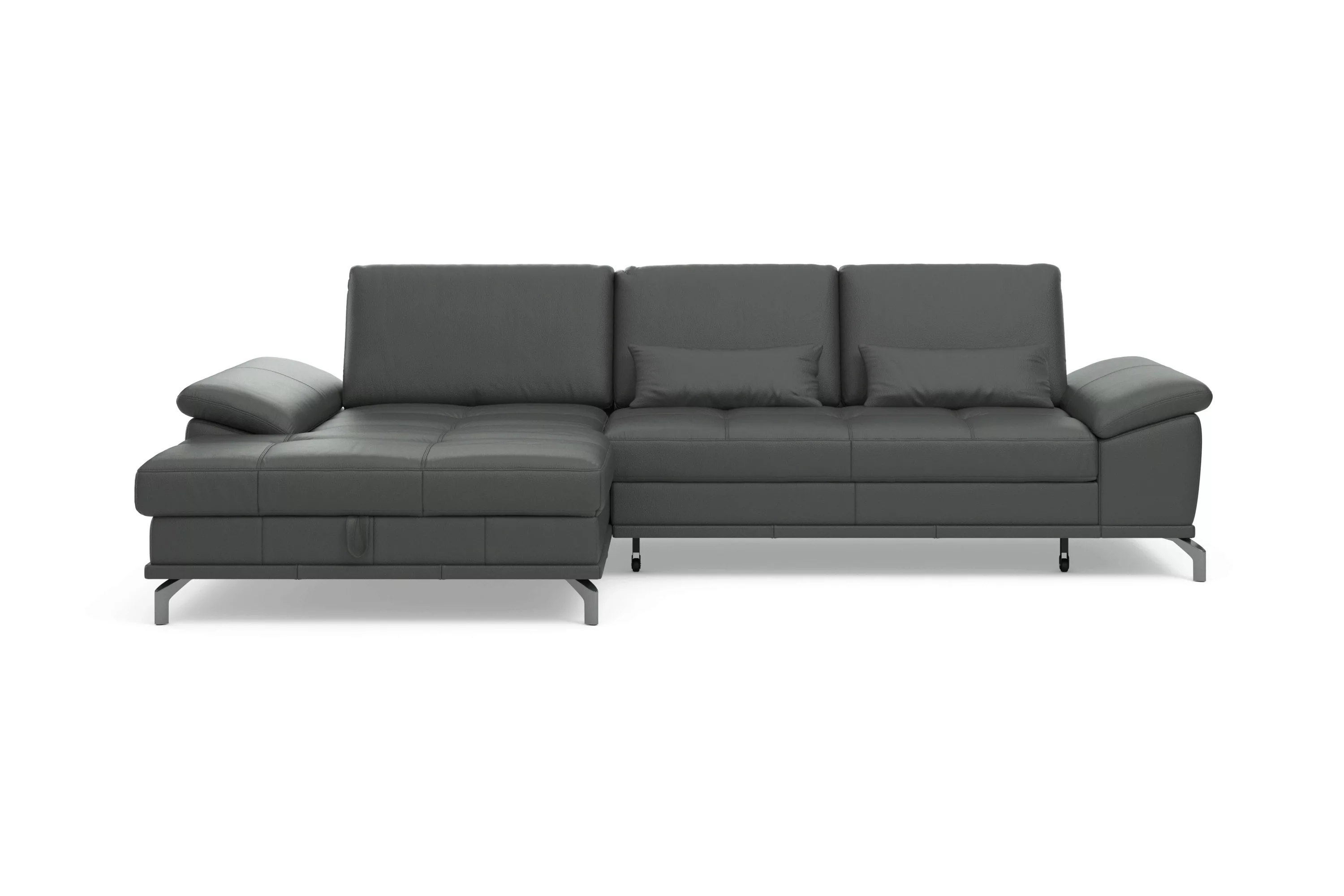 Places of Style Ecksofa Costello, mit Sitztiefenverstellung und Armlehnfunk günstig online kaufen