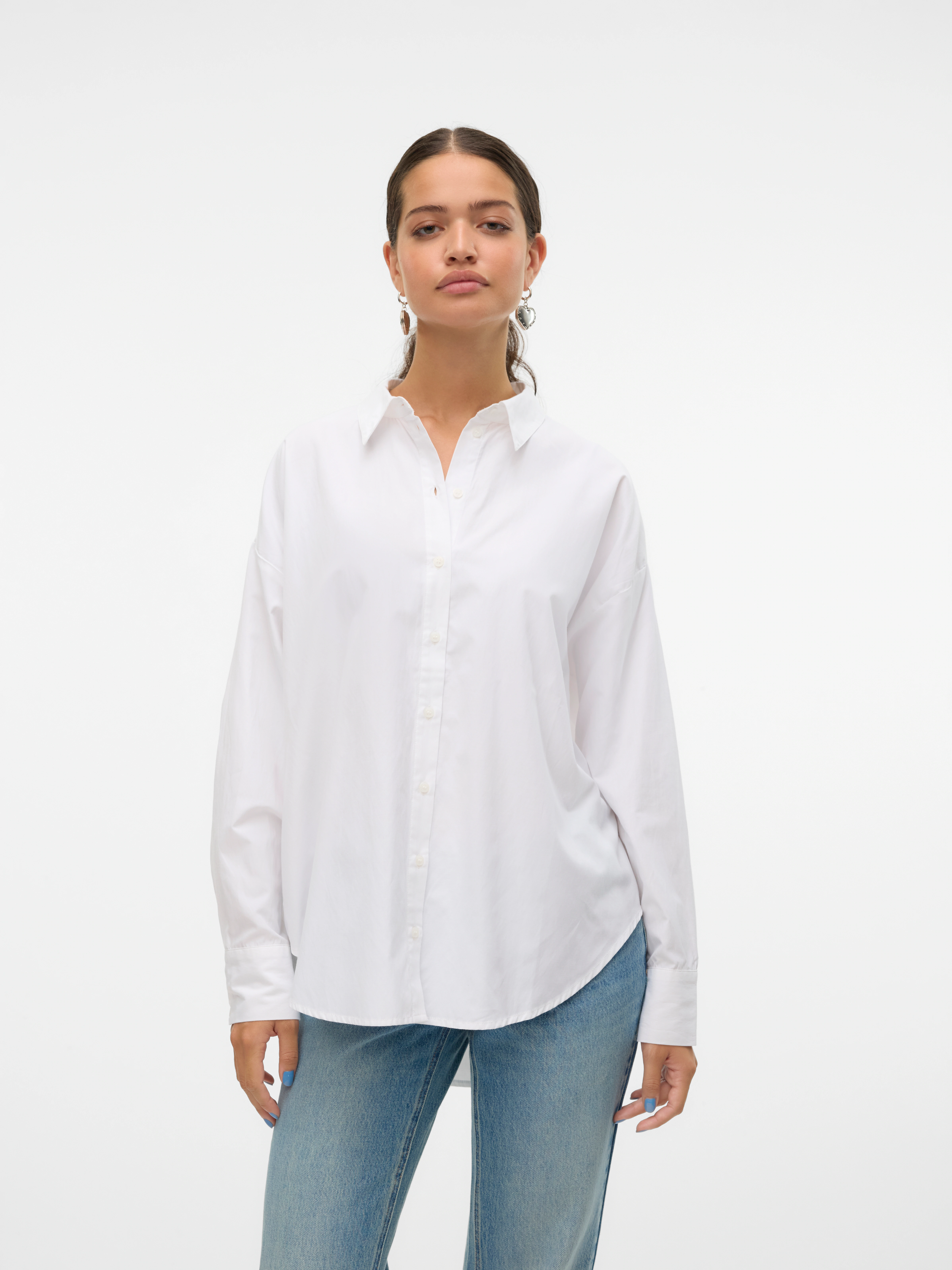 Vero Moda Langarmbluse "VMFANNI LS SHIRT WVN GA NOOS" günstig online kaufen