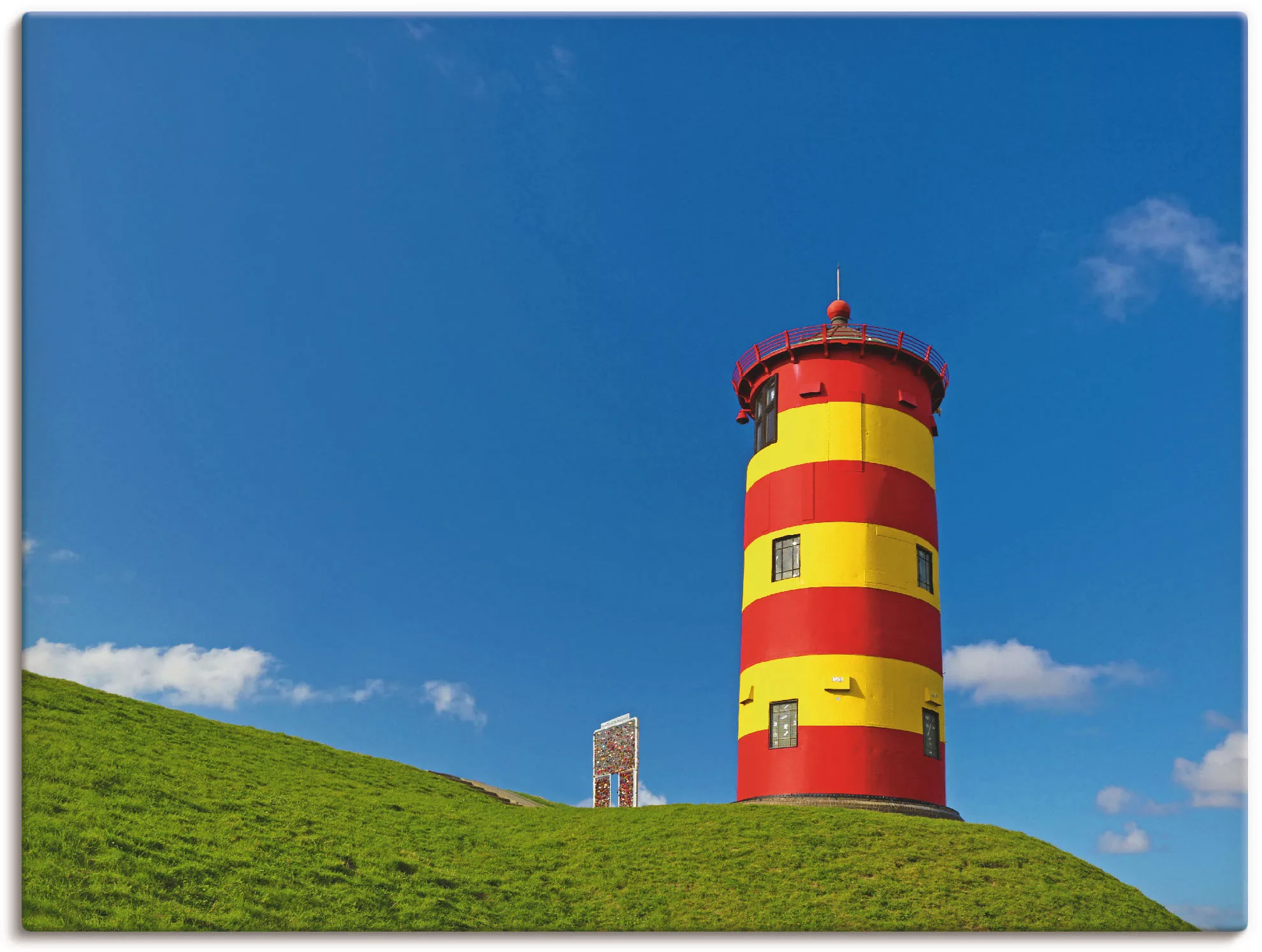Artland Leinwandbild "Pilsumer Leuchtturm", Gebäude, (1 St.), auf Keilrahme günstig online kaufen