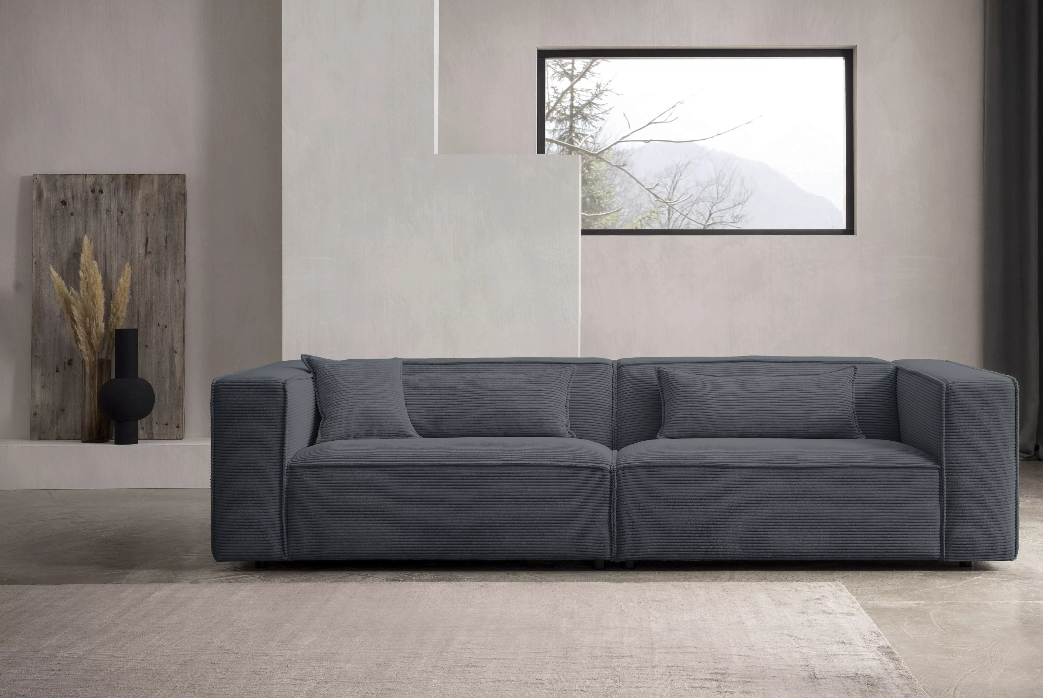 LeGer Home by Lena Gercke 3-Sitzer "PIARA, Couch mit Kedernaht, Sofa in Cor günstig online kaufen