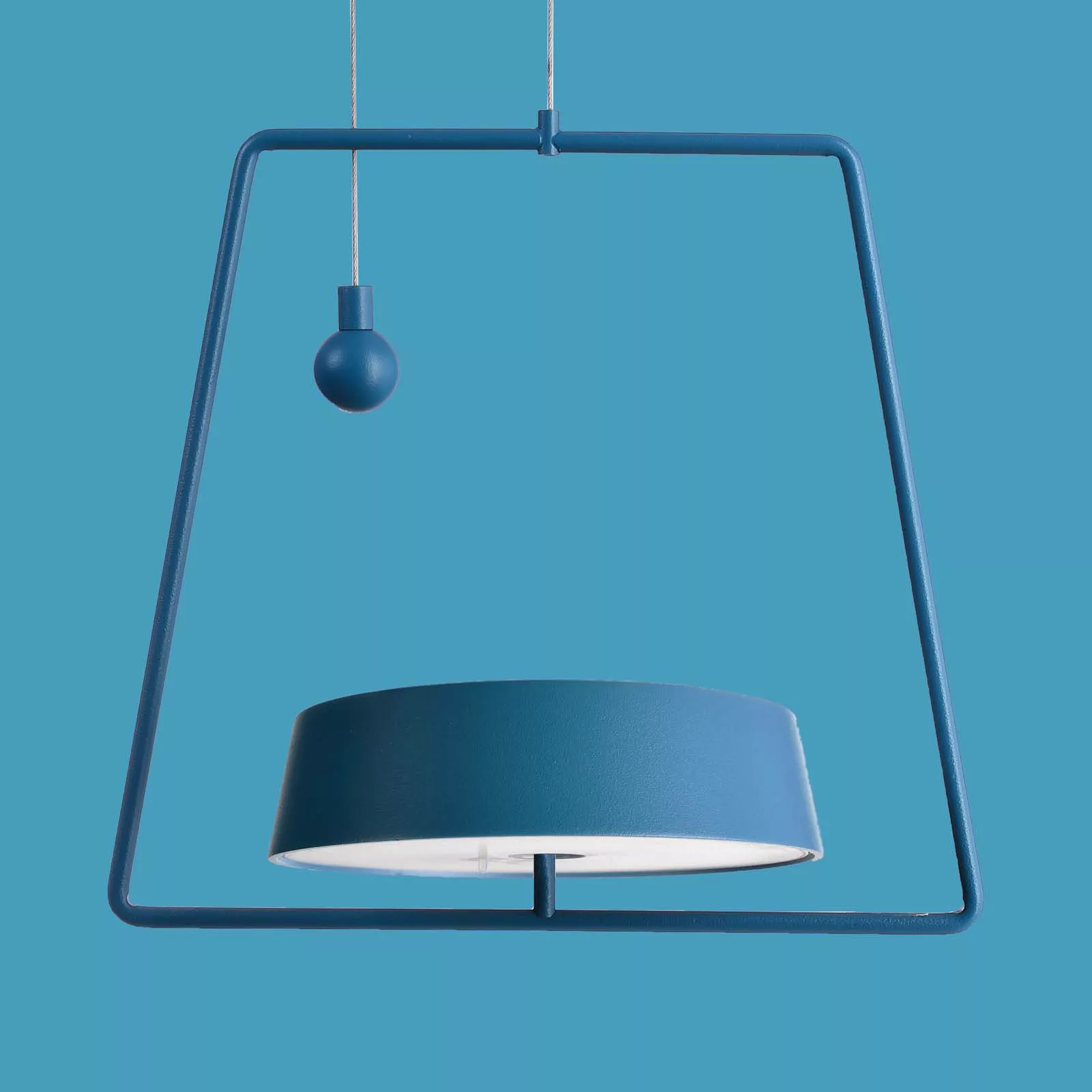 LED-Hängeleuchte Miram mit Akku, dimmbar, blau günstig online kaufen