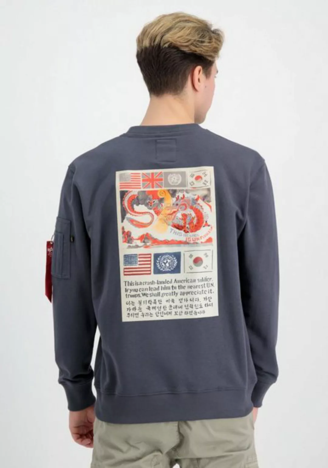 Alpha Industries Sweater Alpha Industries Men - Sweatshirts USN Blood Chit günstig online kaufen