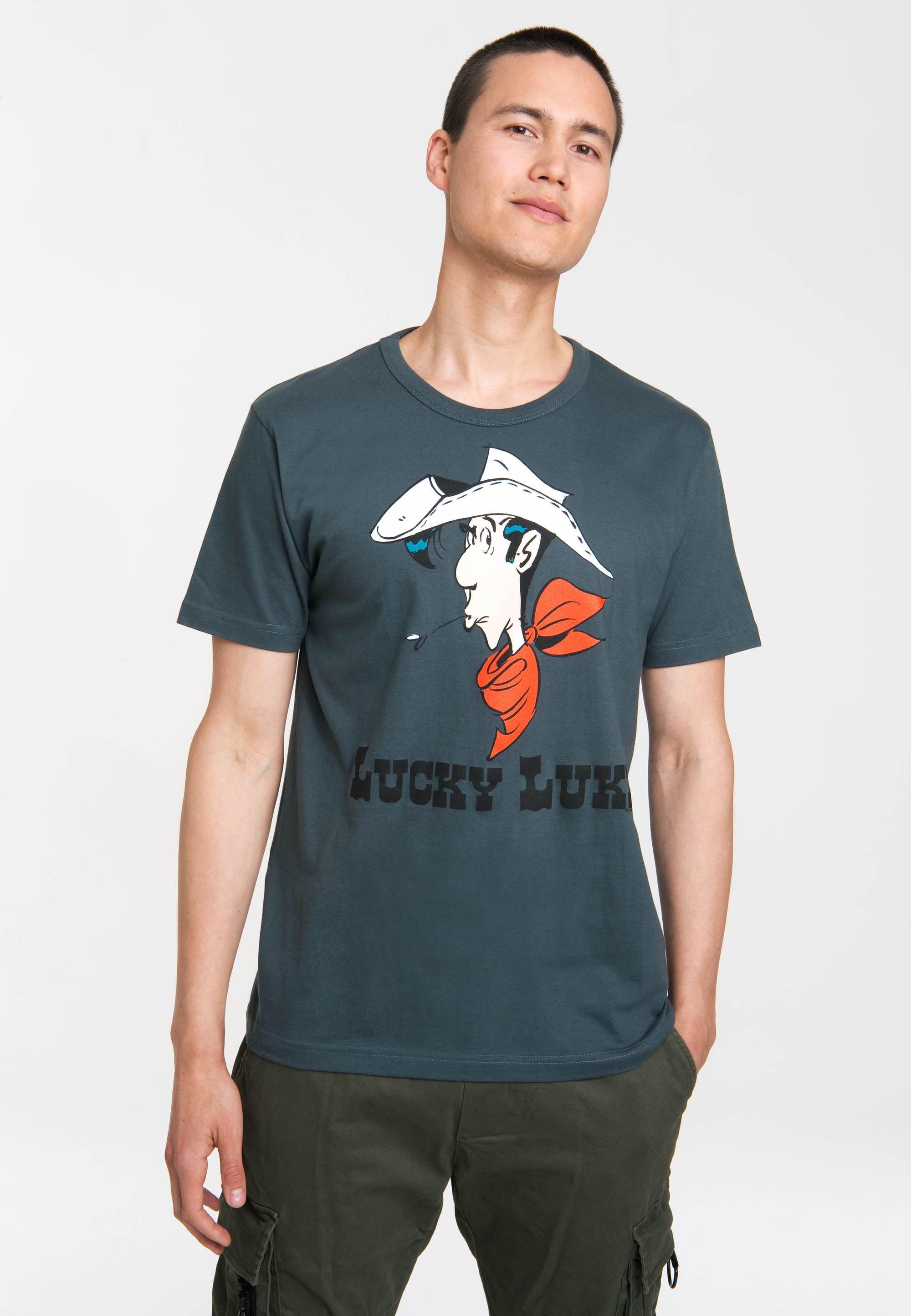 LOGOSHIRT T-Shirt "Lucky Luke Portrait", mit originellem Aufdruck günstig online kaufen