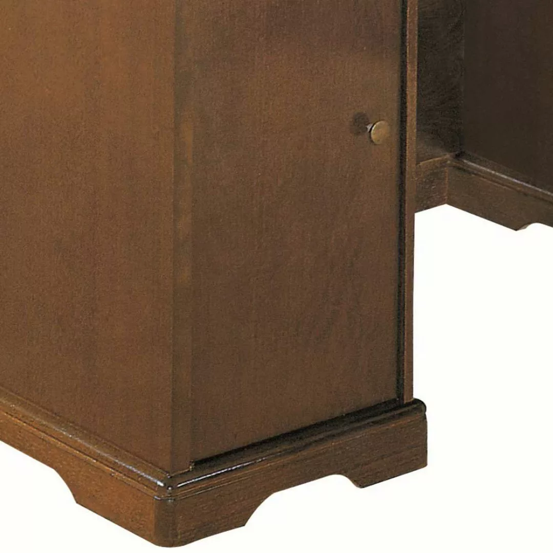 Herren Schreibtisch im klassischen Stil Nussbaumfarben günstig online kaufen