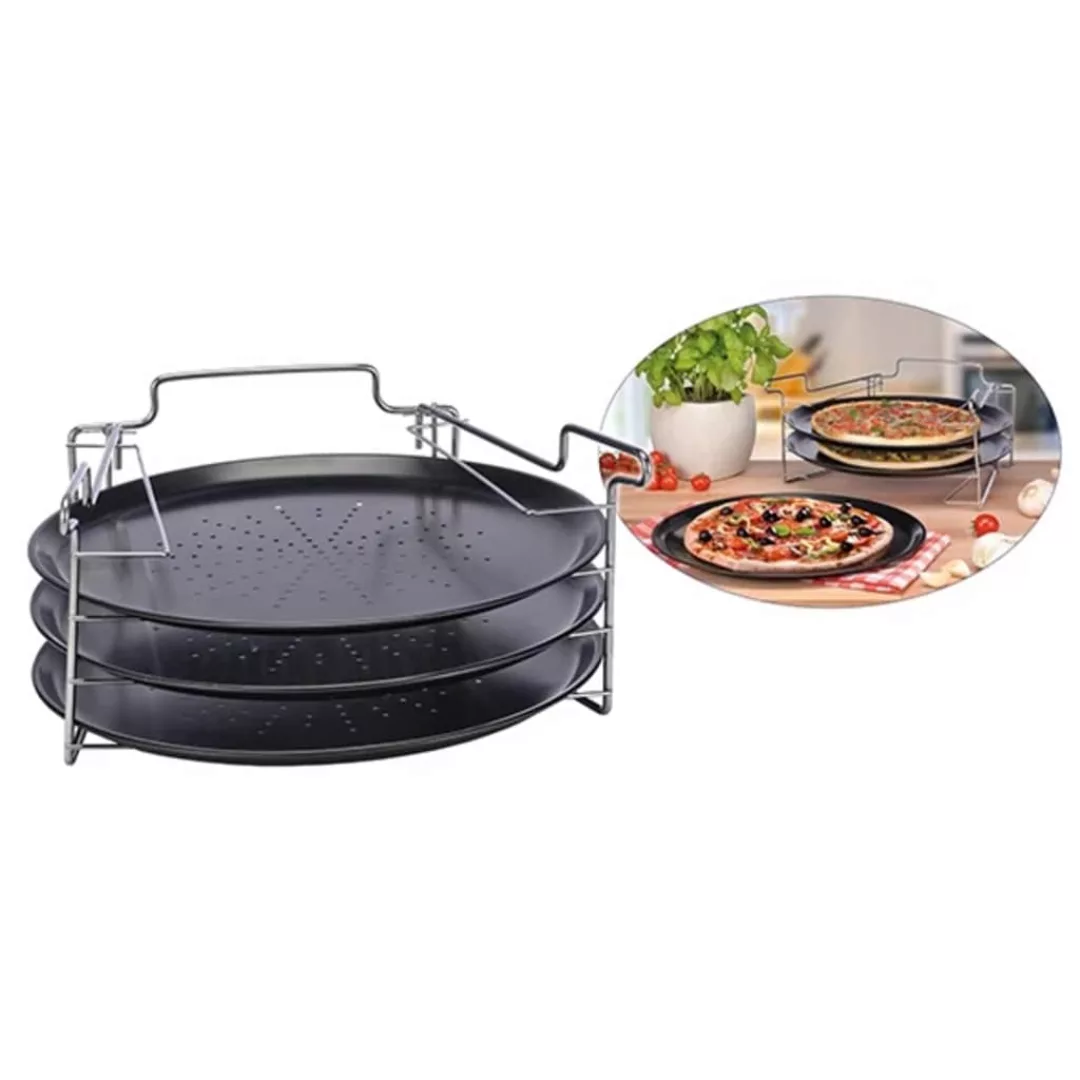 Hi 4-tlg. Pizza-backset Schwarz günstig online kaufen