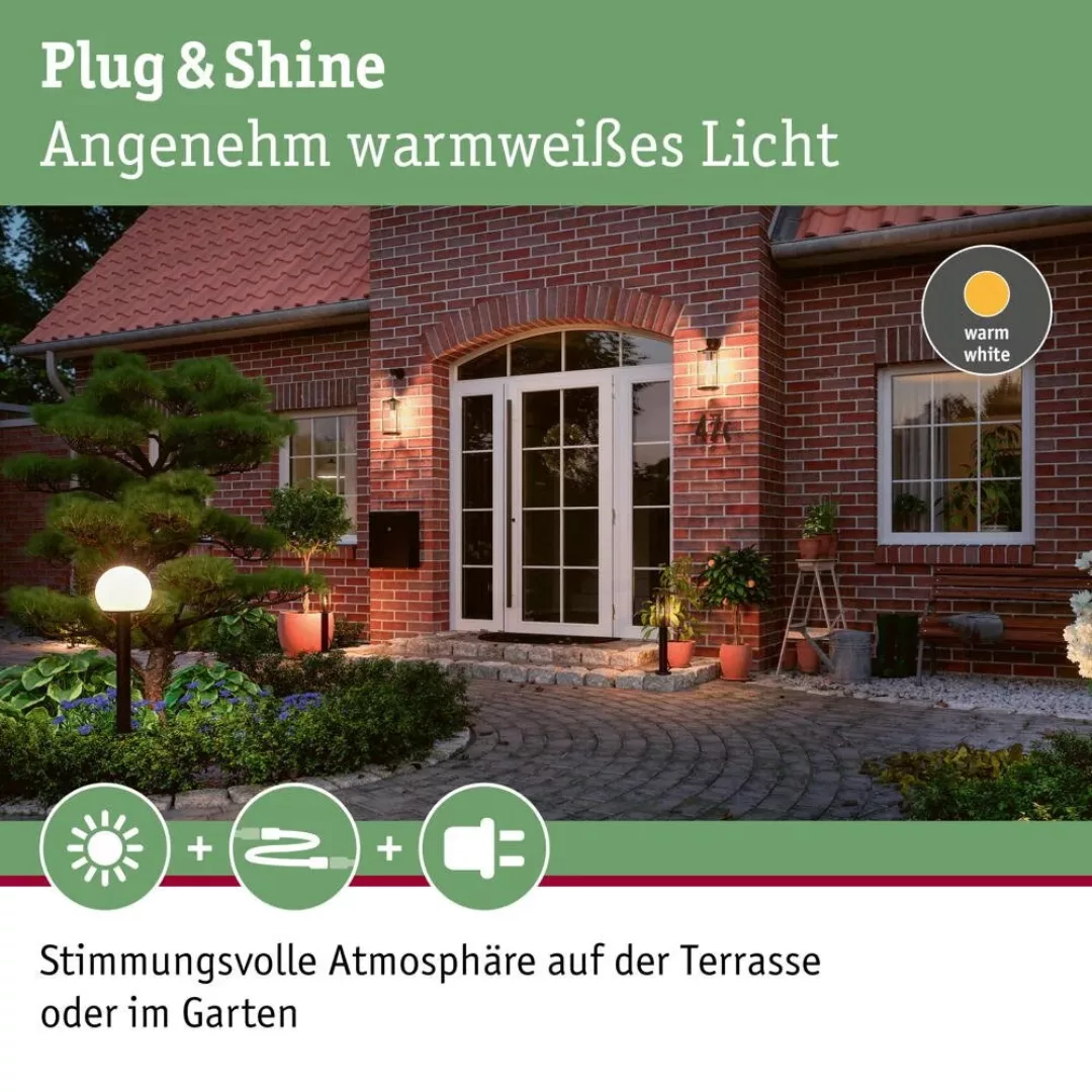 Paulmann Plug & Shine Wegeleuchte Classic Globe günstig online kaufen