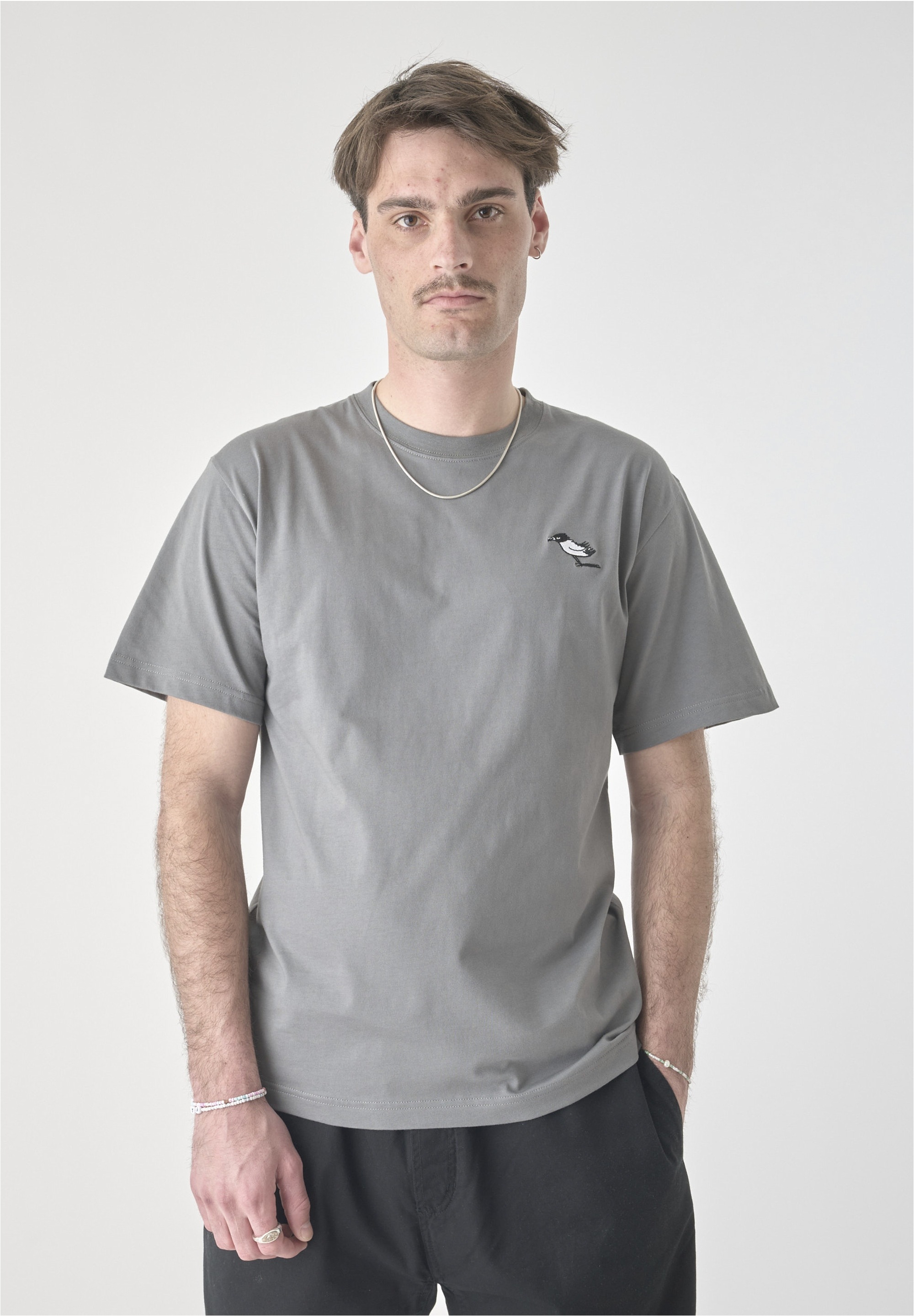 Cleptomanicx T-Shirt "Classic Tee Storm Gull", mit lockerem Schnitt günstig online kaufen