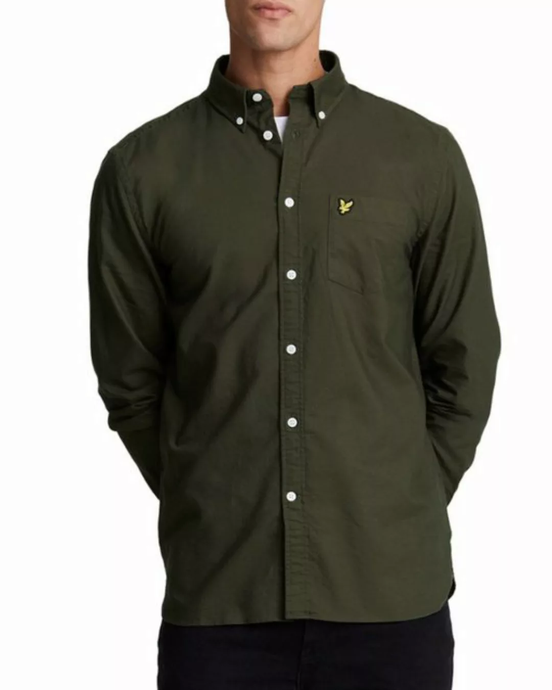 Lyle & Scott Langarmhemd Oxford Webart,Button Down günstig online kaufen