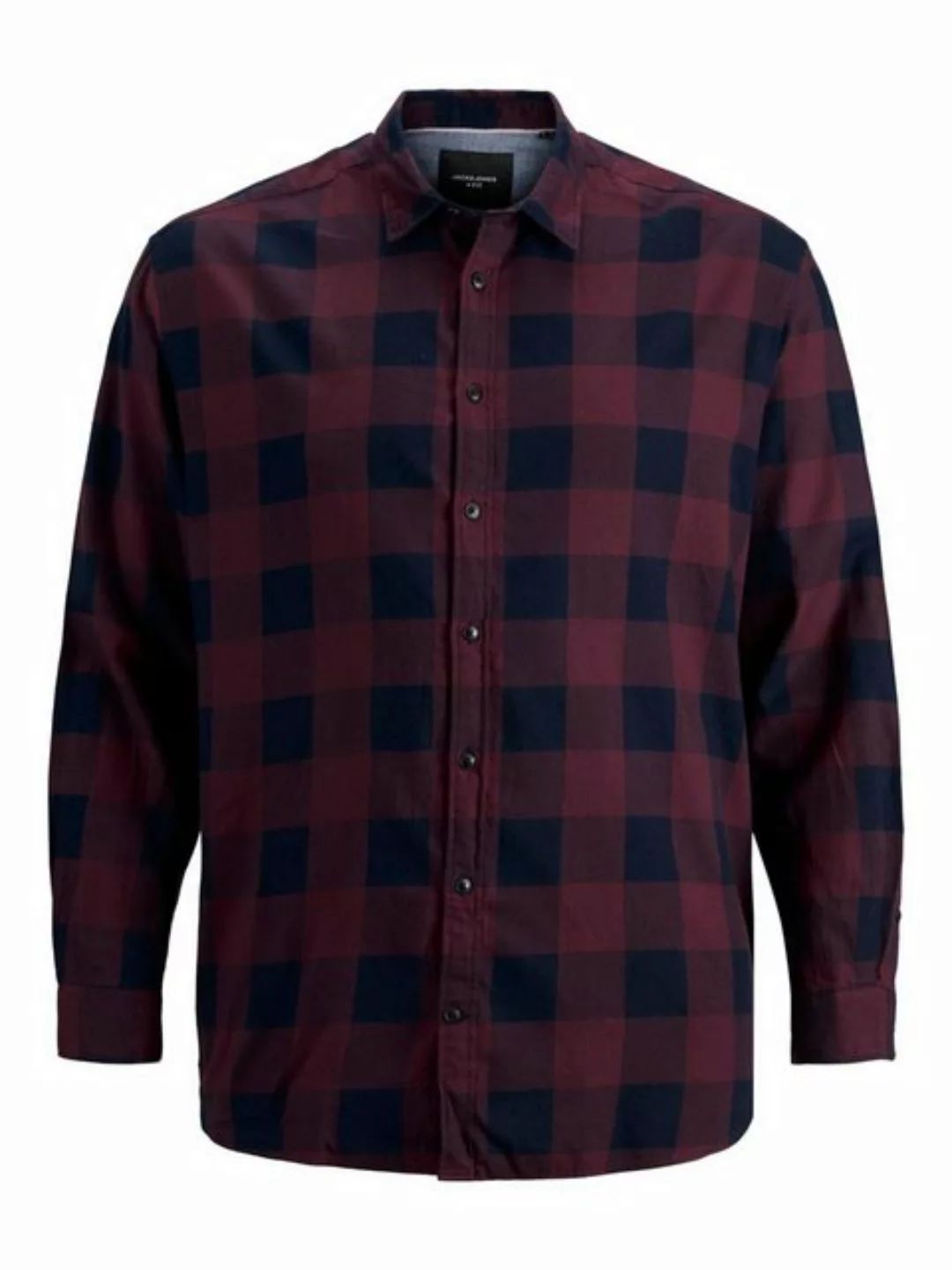 Jack & Jones Herren Freizeit Hemd JJEGINGHAM Comfort Fit Plussize günstig online kaufen