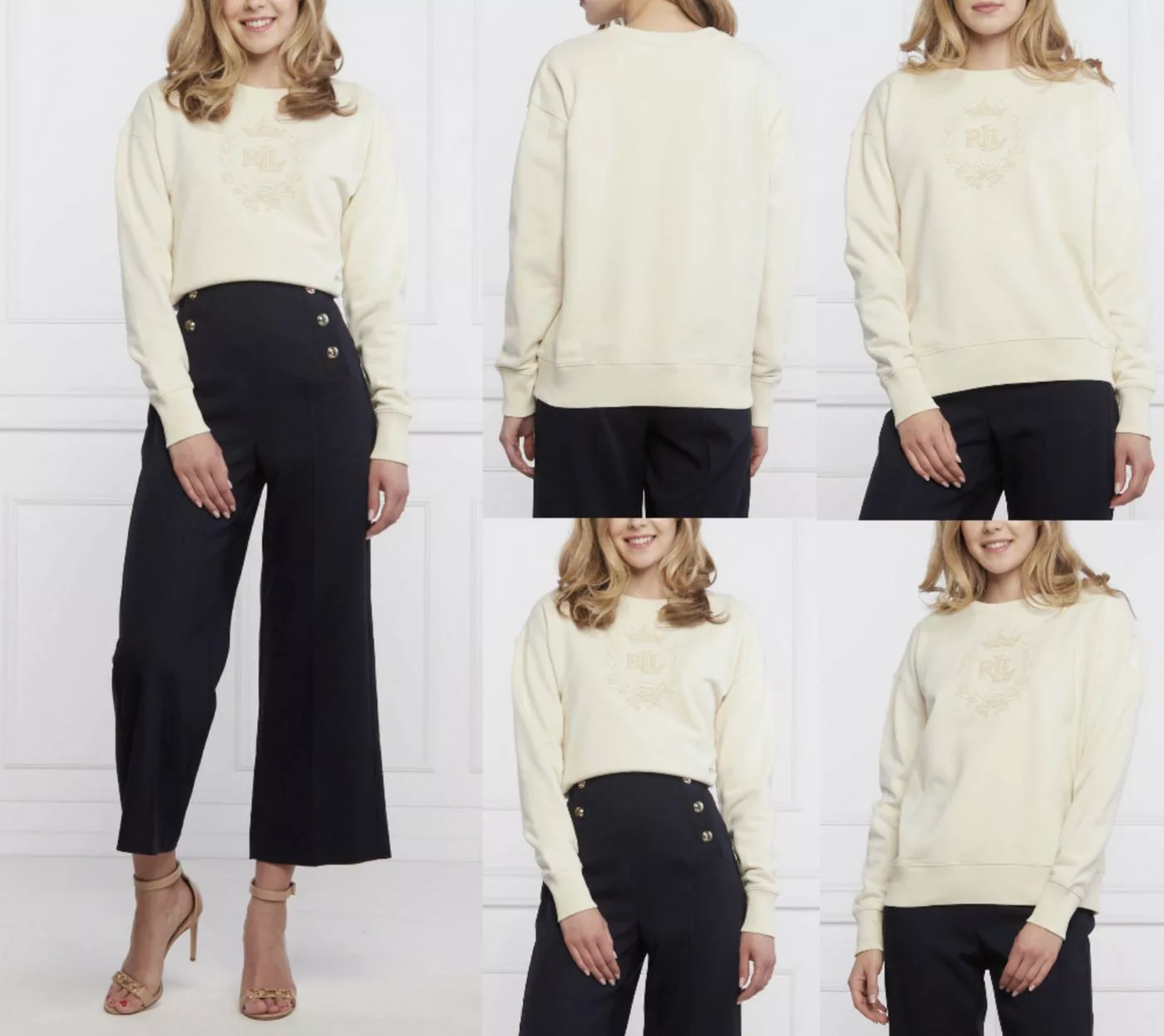 Ralph Lauren Sweatshirt LAUREN RALPH LAUREN Sweatshirt Embellished Sweater günstig online kaufen