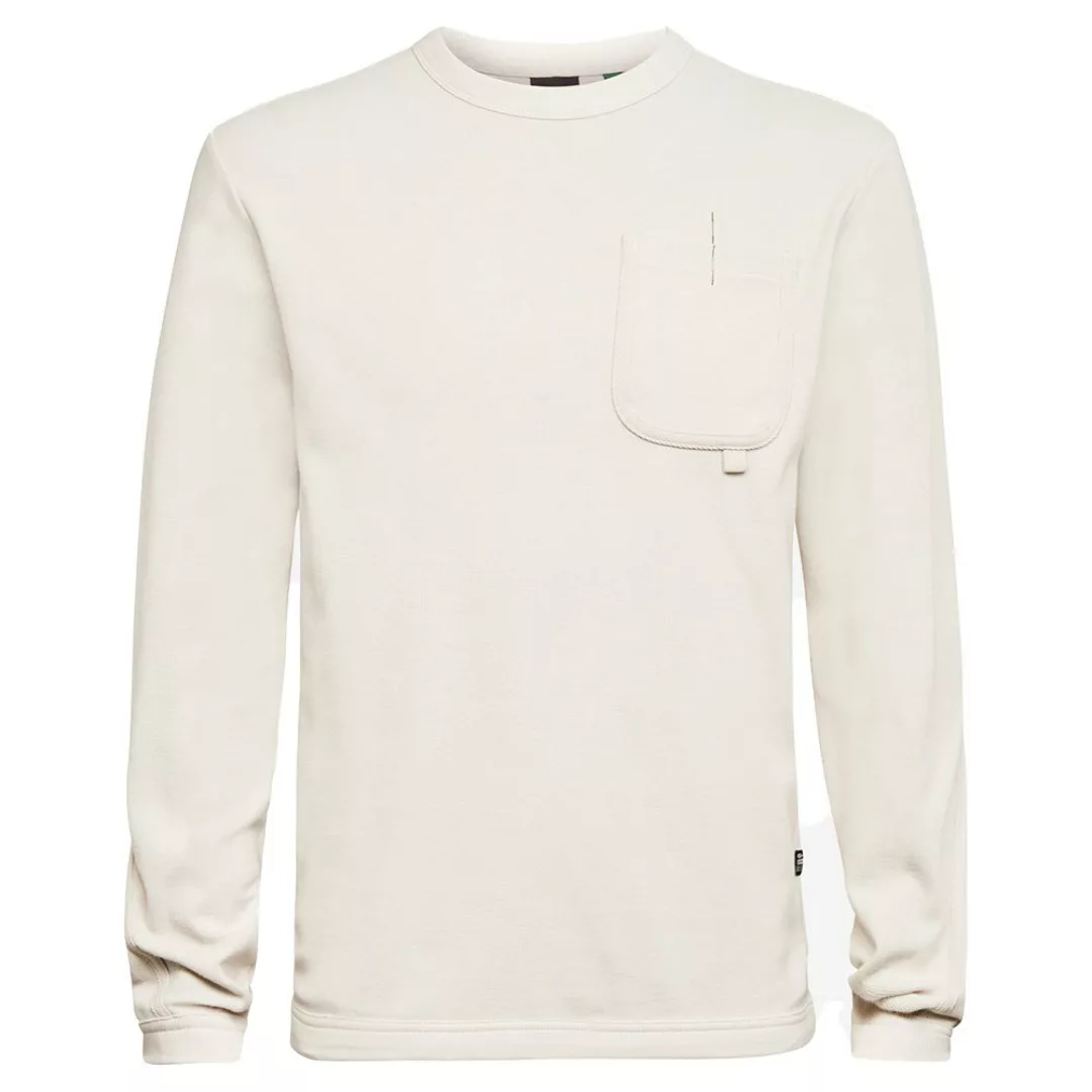 G-star Pocket Tape Tweeter Langarm Rundhals T-shirt XS Whitebait günstig online kaufen