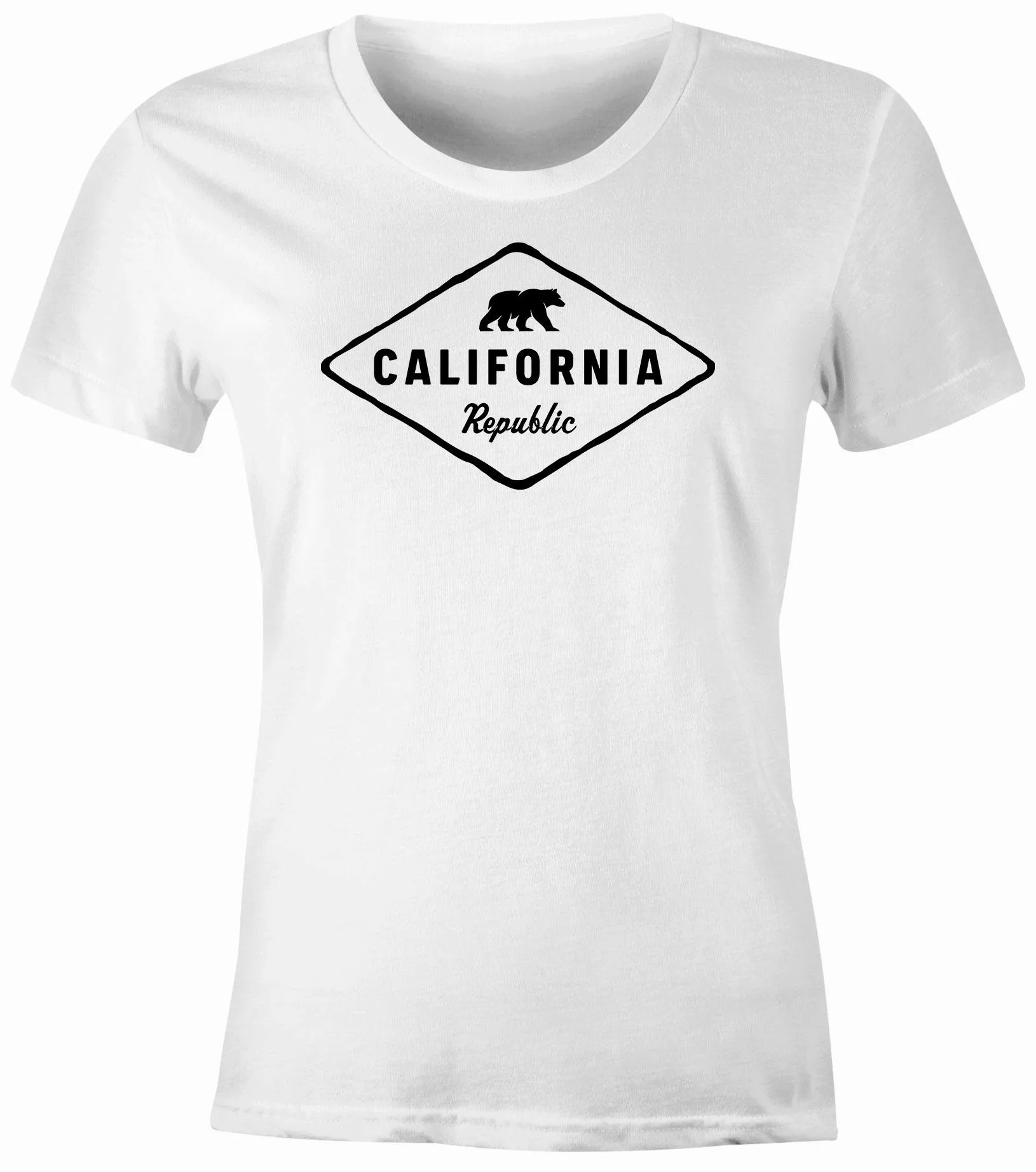 Neverless Print-Shirt Damen T-Shirt California Republic günstig online kaufen