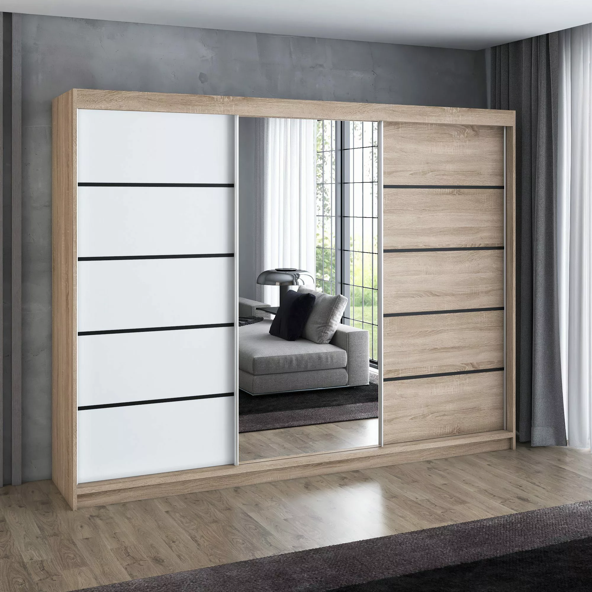A&J MöbelLand GmbH Schwebetürenschrank VILANO mit günstig online kaufen