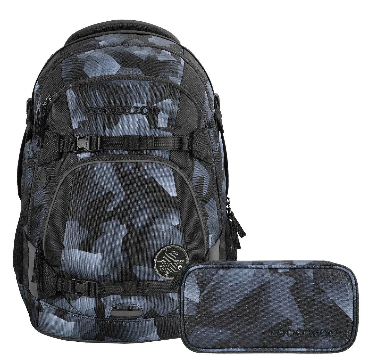 coocazoo Schulranzen Schulrucksack-Set MATE Grey Rocks günstig online kaufen