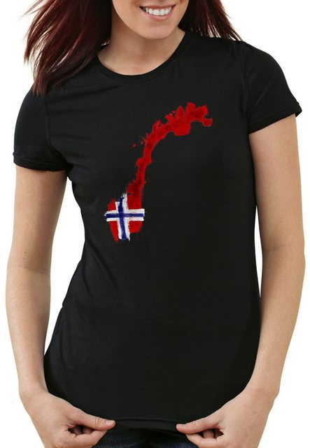 style3 T-Shirt Flagge Norwegen Fußball Sport Norway WM EM Fahne günstig online kaufen