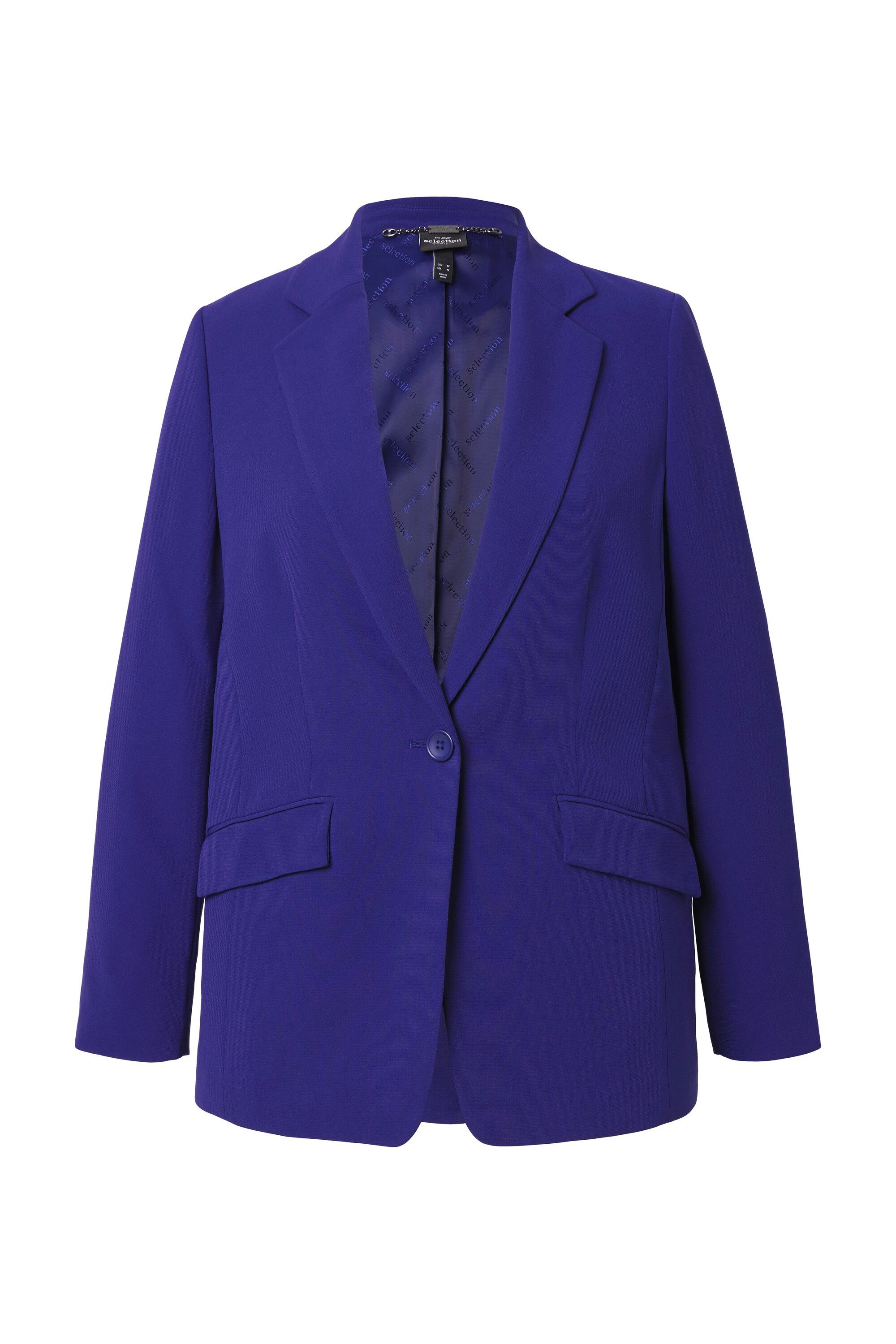 Ulla Popken Blusenblazer Blazer Acetat Reverskragen günstig online kaufen