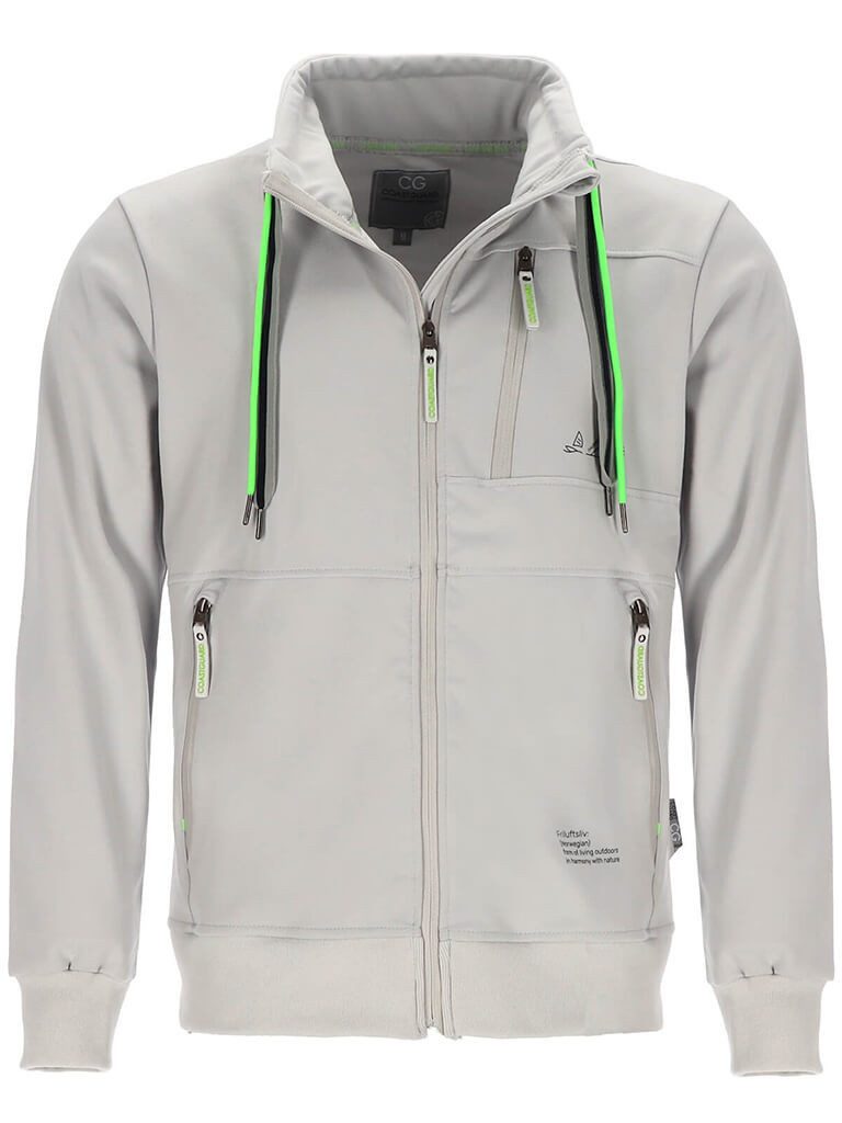 Coastguard Sweatjacke Herren Jacke mit Kordelband-Stehkragen günstig online kaufen