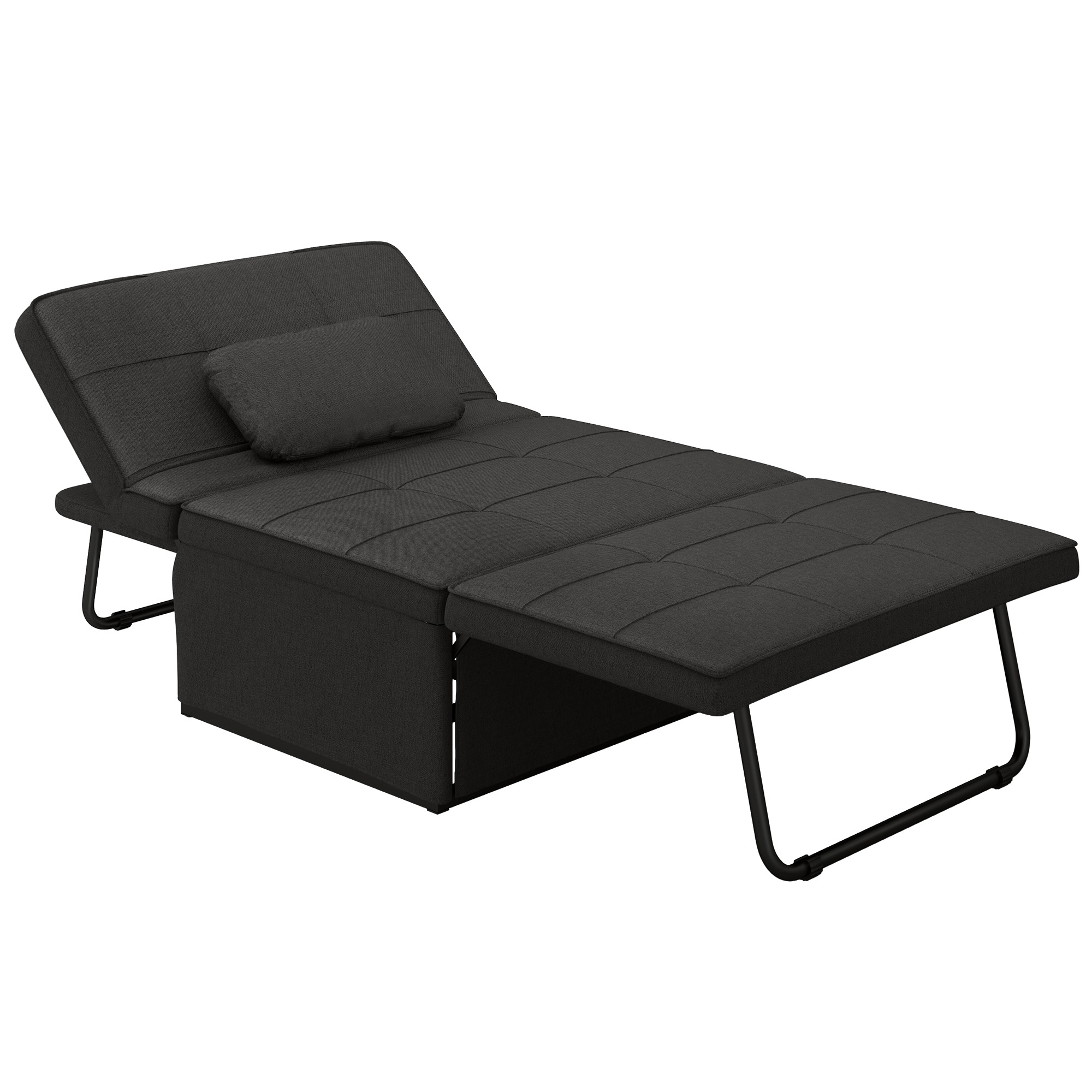 HOMCOM 3-in-1 Einzelsofa umwandelbarer Sessel mit Heizfunktion Liegesessel- günstig online kaufen