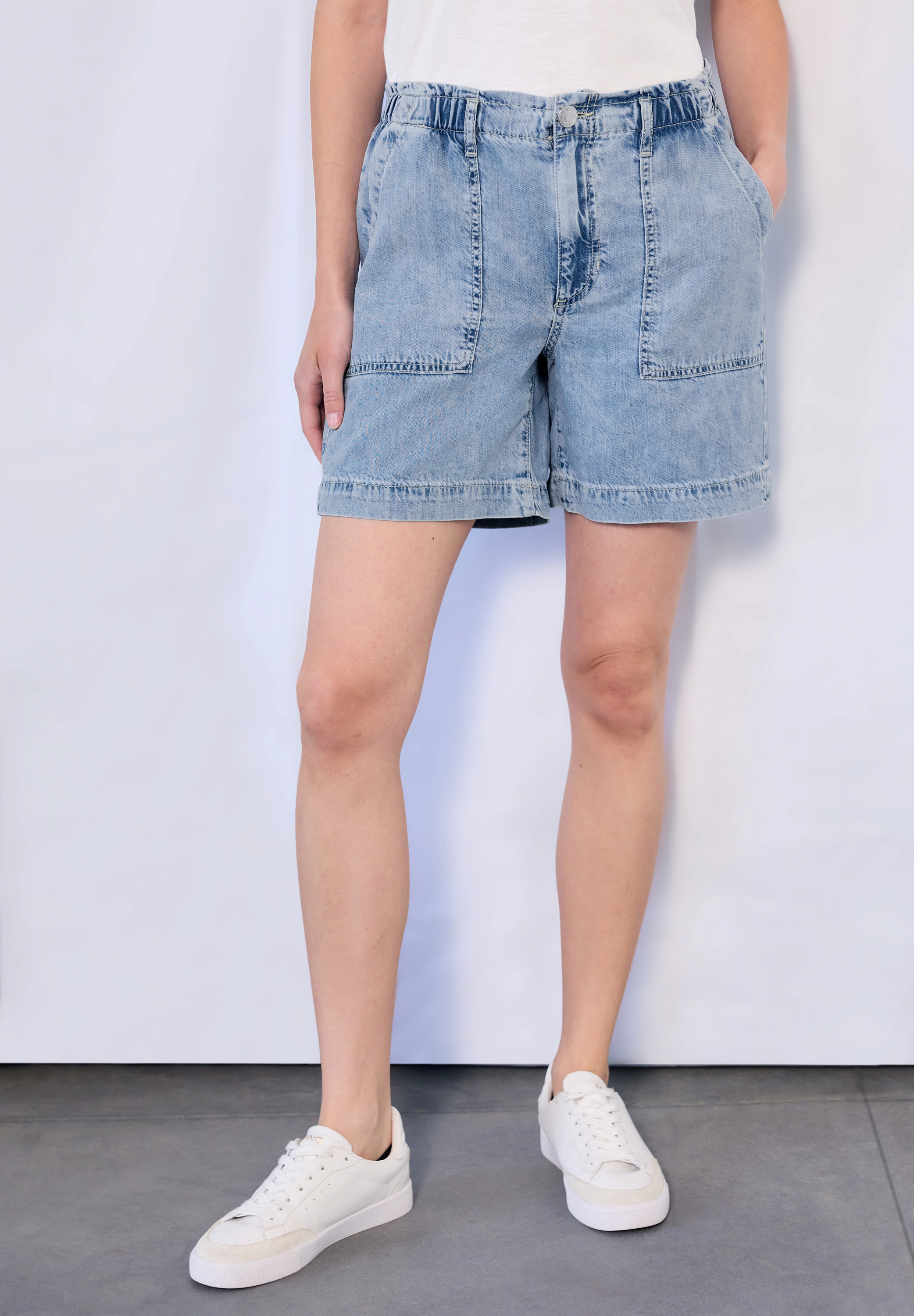 STREET ONE STUDIO Loose-fit-Jeans, mit Elastikbund günstig online kaufen