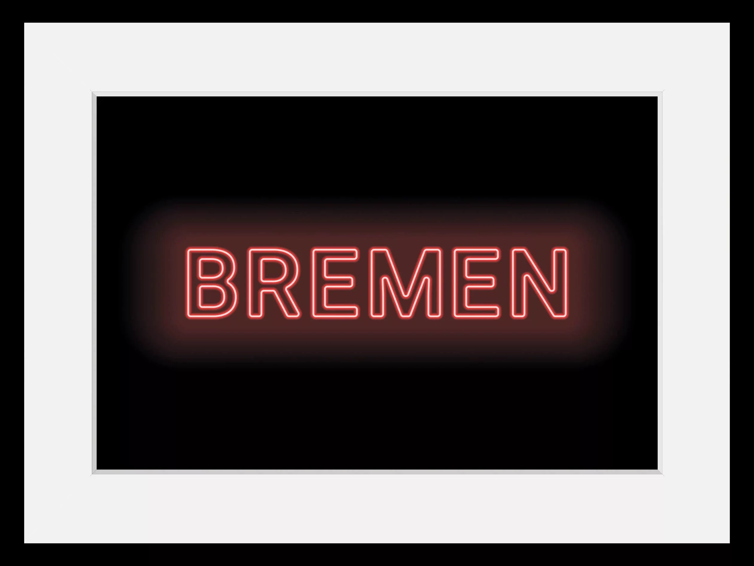 queence Bild »BREMEN LIGHTS«, Städte-Schriftzug, (1 St.), HD Premium Poster günstig online kaufen