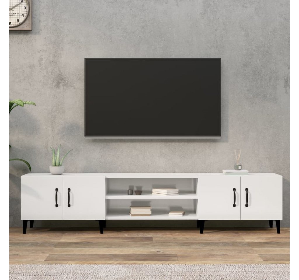 vidaXL TV-Schrank TV-Schrank Hochglanz-Weiß 180x31,5x40 cm Spanplatte günstig online kaufen