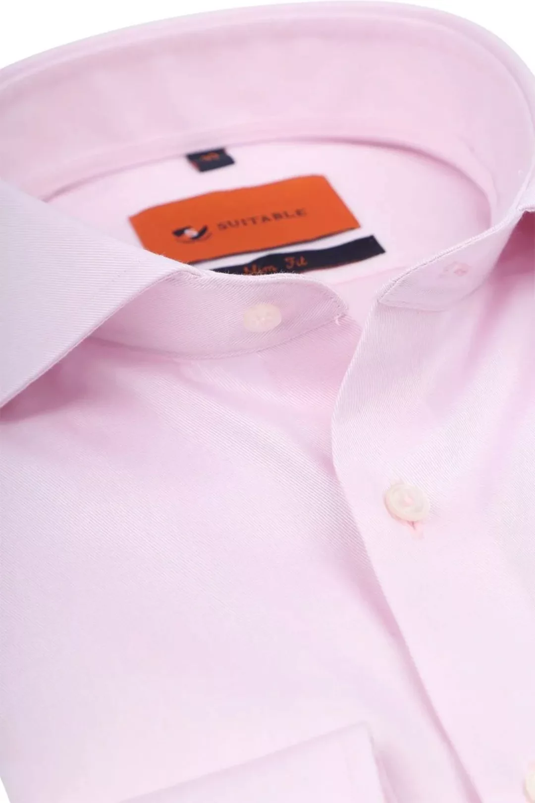 Suitable Hemd Twill Stretch Rosa - Größe 42 günstig online kaufen