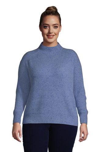 Relaxter Stehkragen-Pullover aus Kaschmir in großen Größen, Damen, Größe: 5 günstig online kaufen